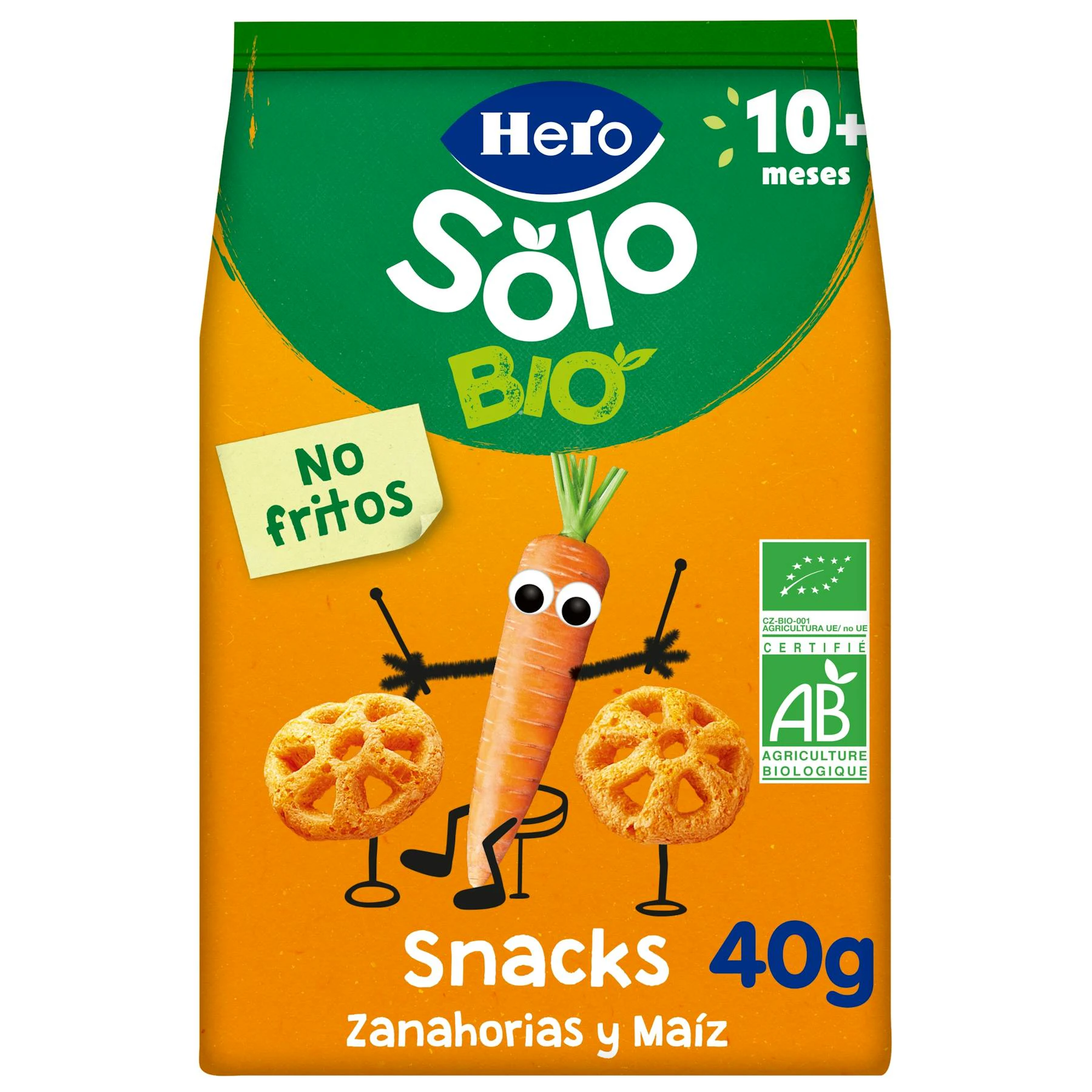 Snack Cenoura E Milho Bio Hero Solo 40Gr Snack Cenoura E Milho Bio Hero Solo 40Gr 0
