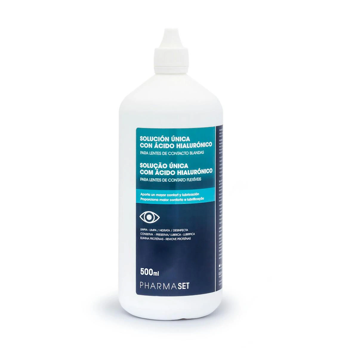 Solução Única Lentes Ácido Hialurónico Pharmaset 2x500Ml