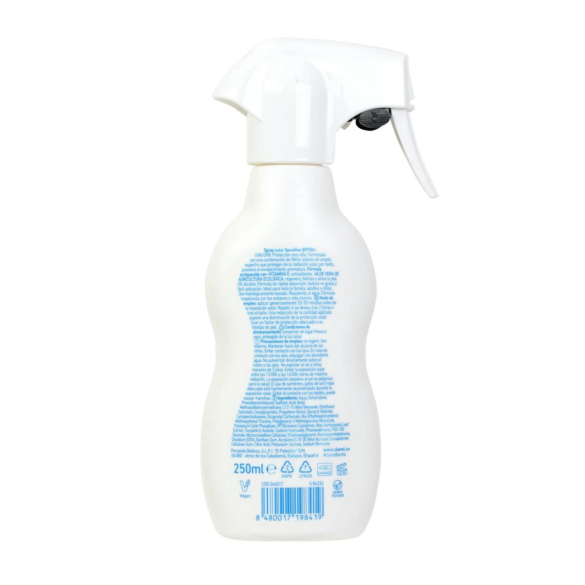 Spray Solar Infantil Sensitive SPF 50+ Bonté 250Ml