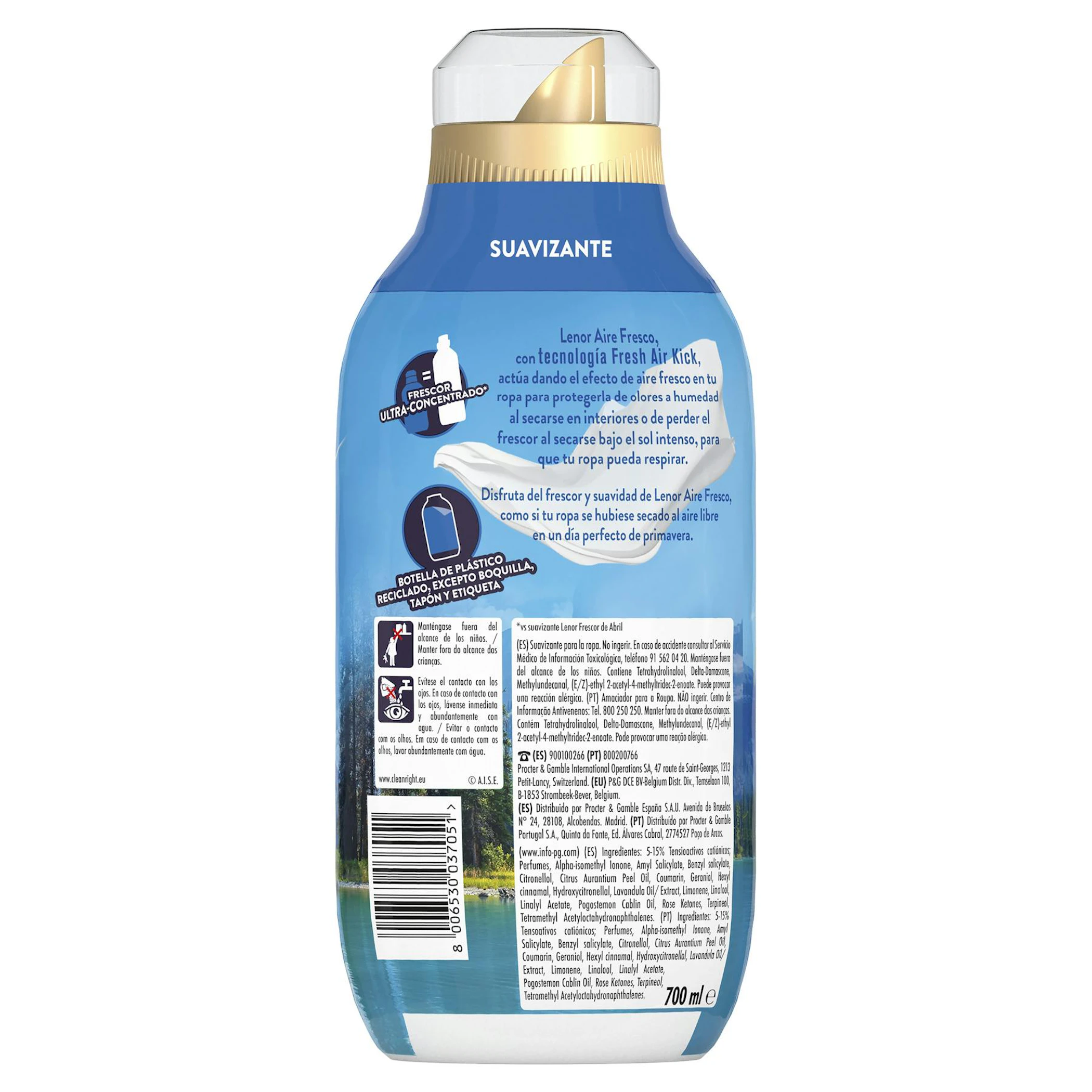 Suavizante Concentrado Aire Fresco Lenor 50 Lv