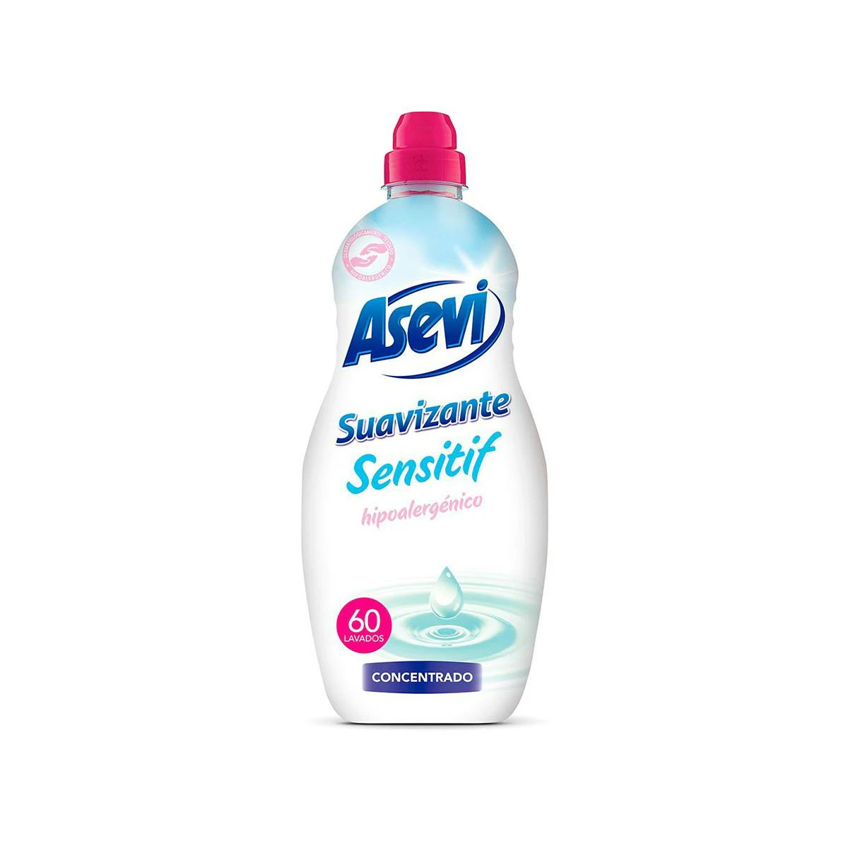 Suavizante Concentrado Sensitif Hipoalergénico Asevi 60 Lv
