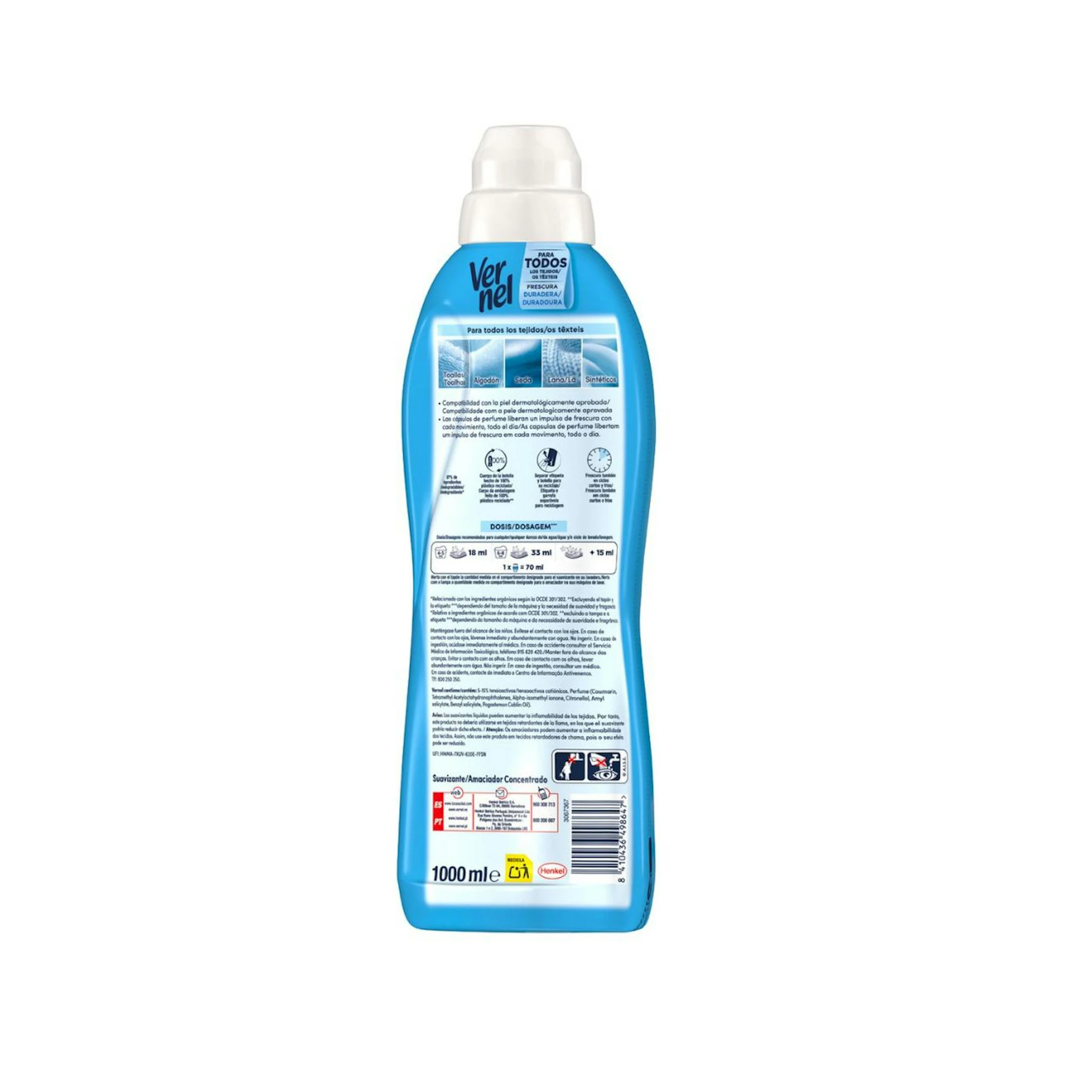 Suavizante Cielo Azul Vernel 55 Lv