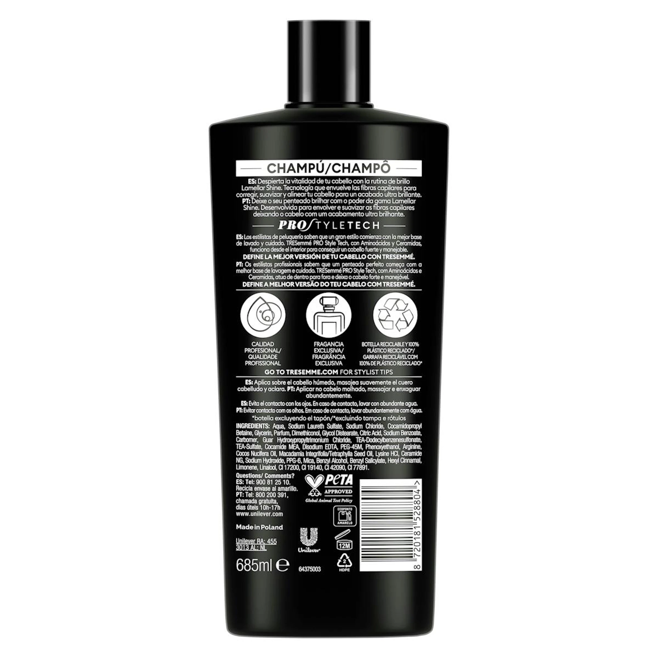 Champú Lamellar Shine TRESemmé 685Ml