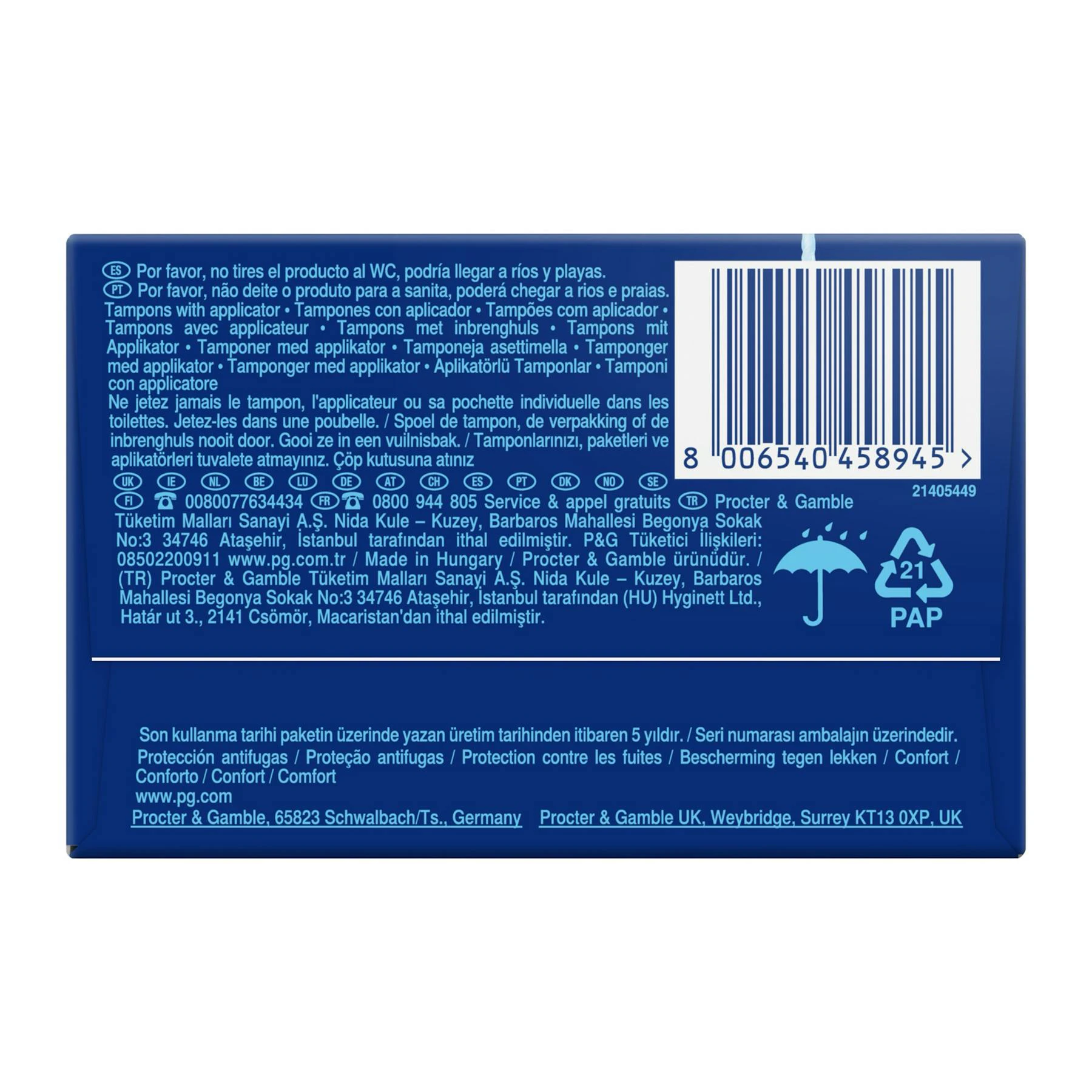 Tampones Compak Ligero Tampax 24 Uds