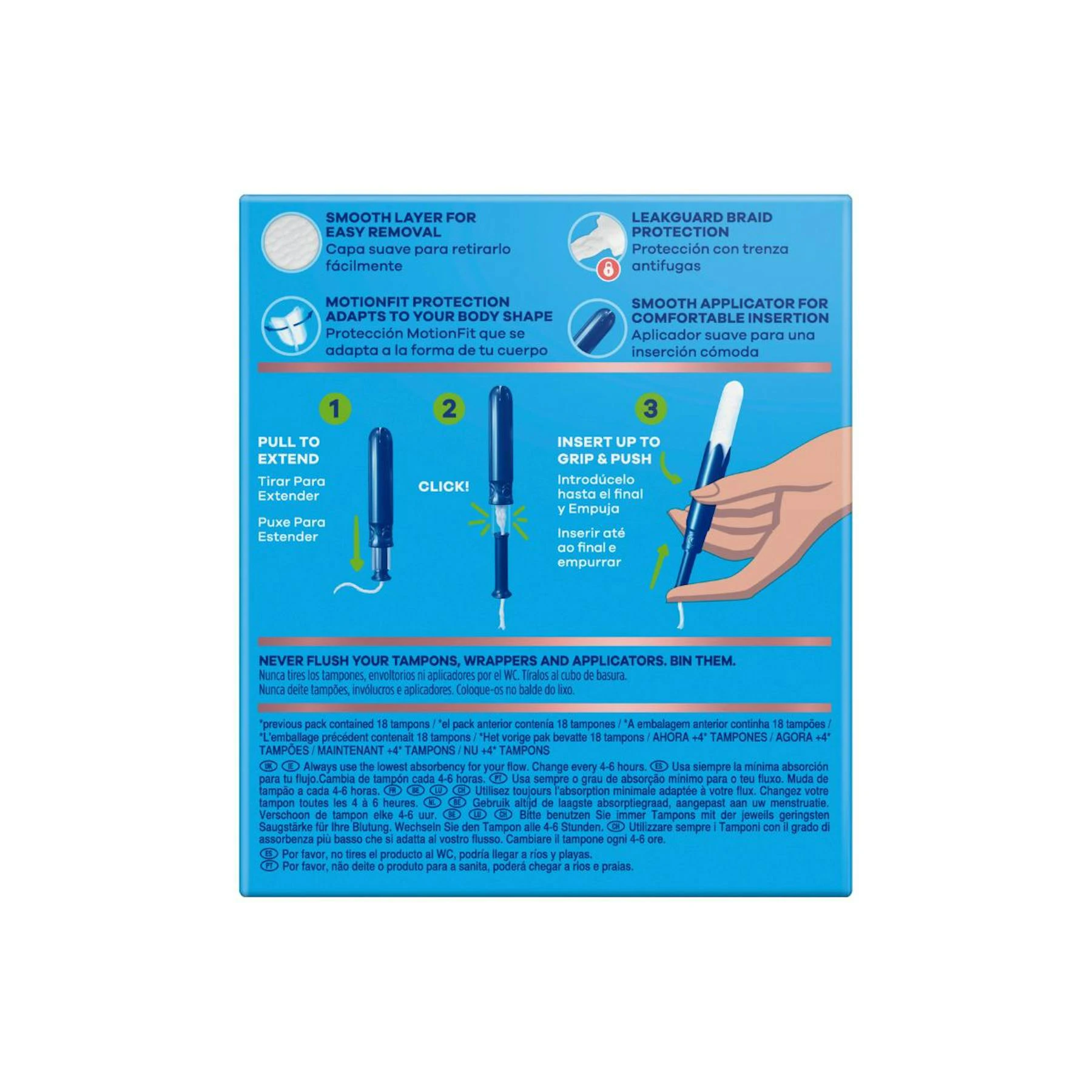 Tampones Pearl Compak Super Tampax 20 Uds