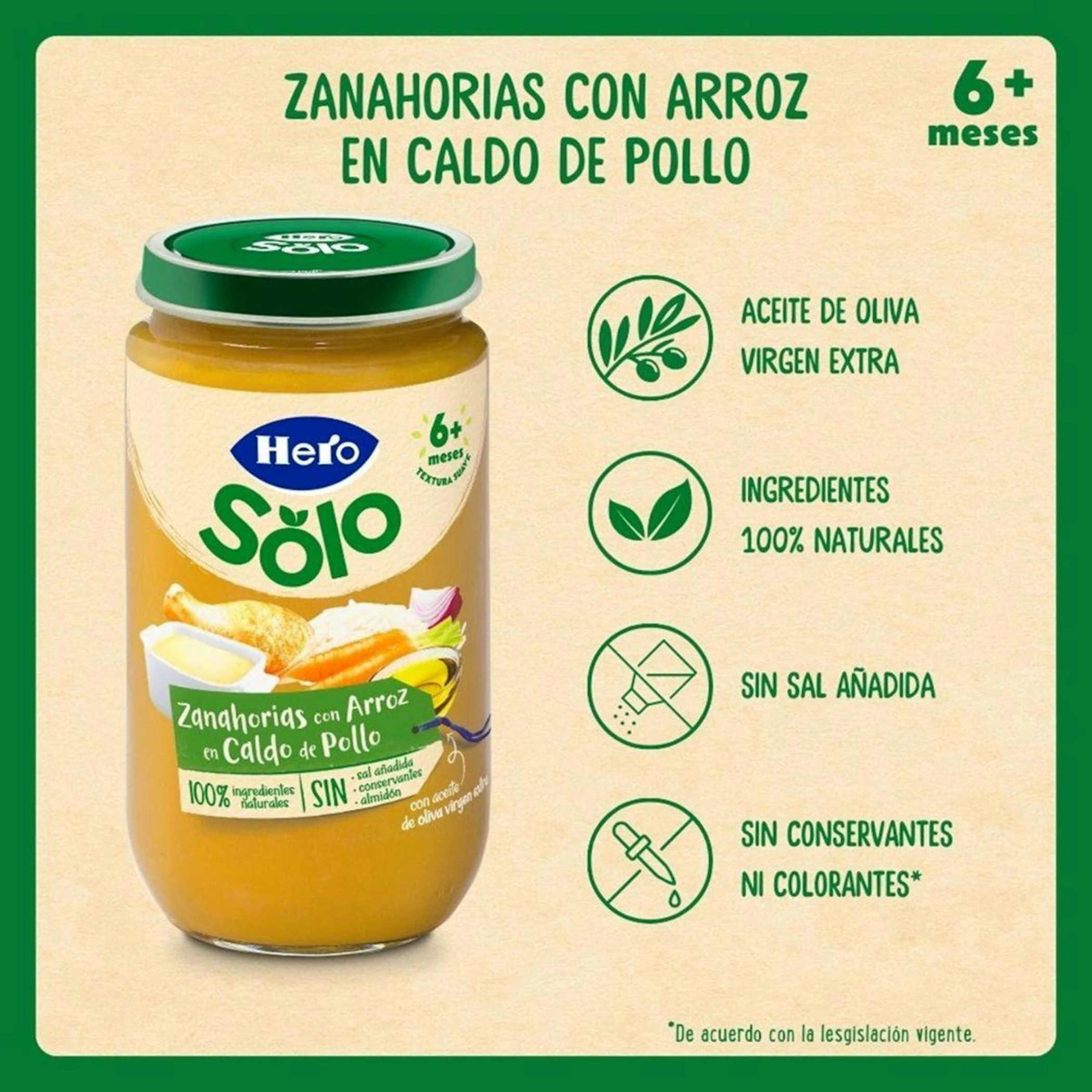 Frasquinho Cenoura, Arroz E Caldo De Frango Hero Baby 235Gr
