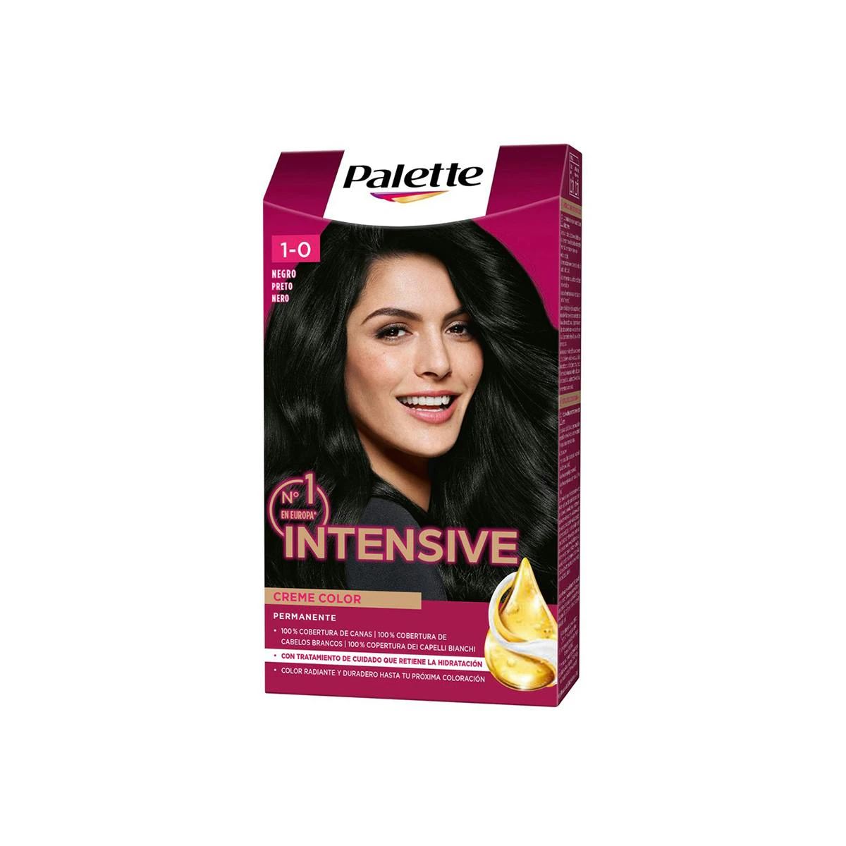 Tinte Permanente Intensive Creme Color Palette Tonos Negros