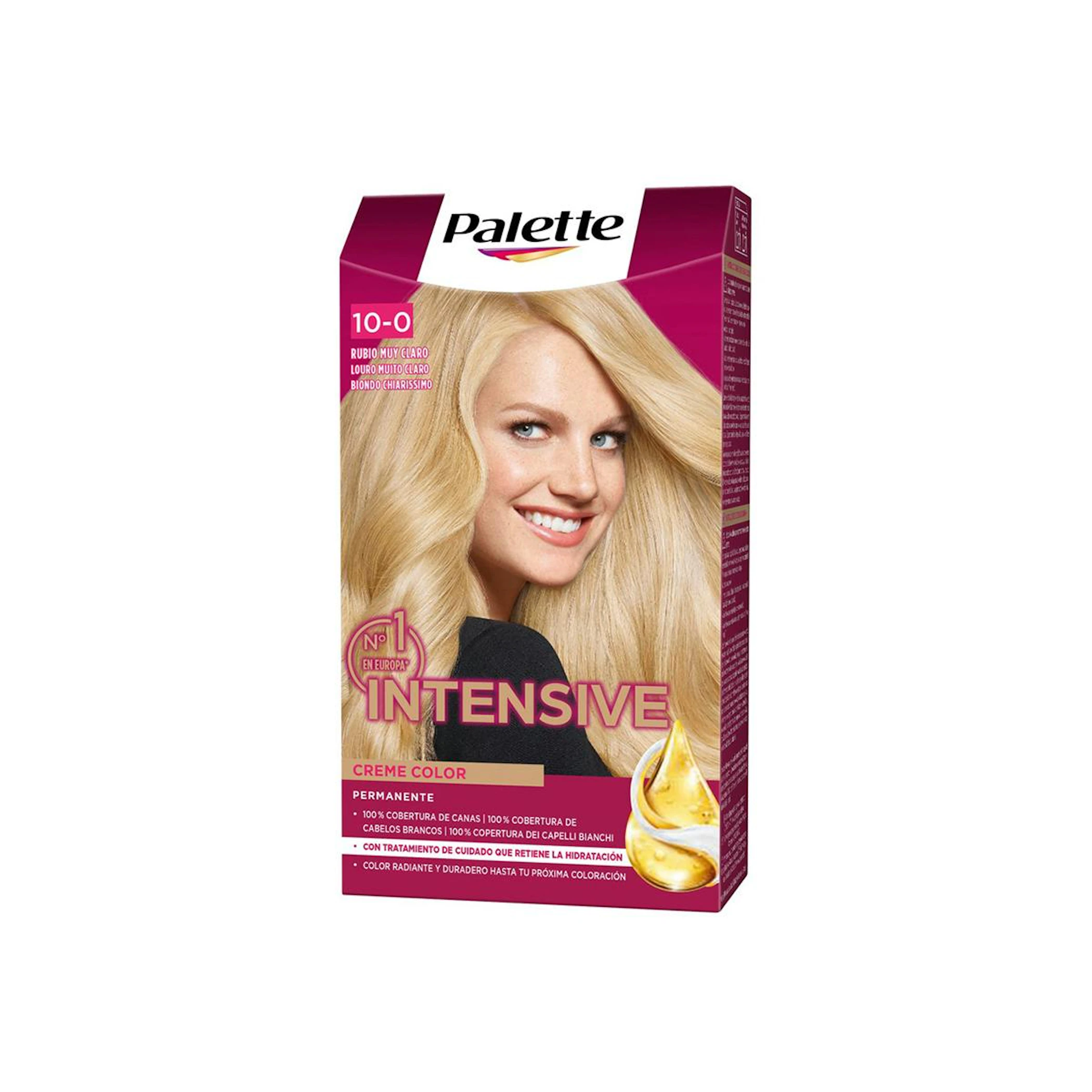 Tinte Permanente Intensive Creme Color Palette Tonos Rubios 0