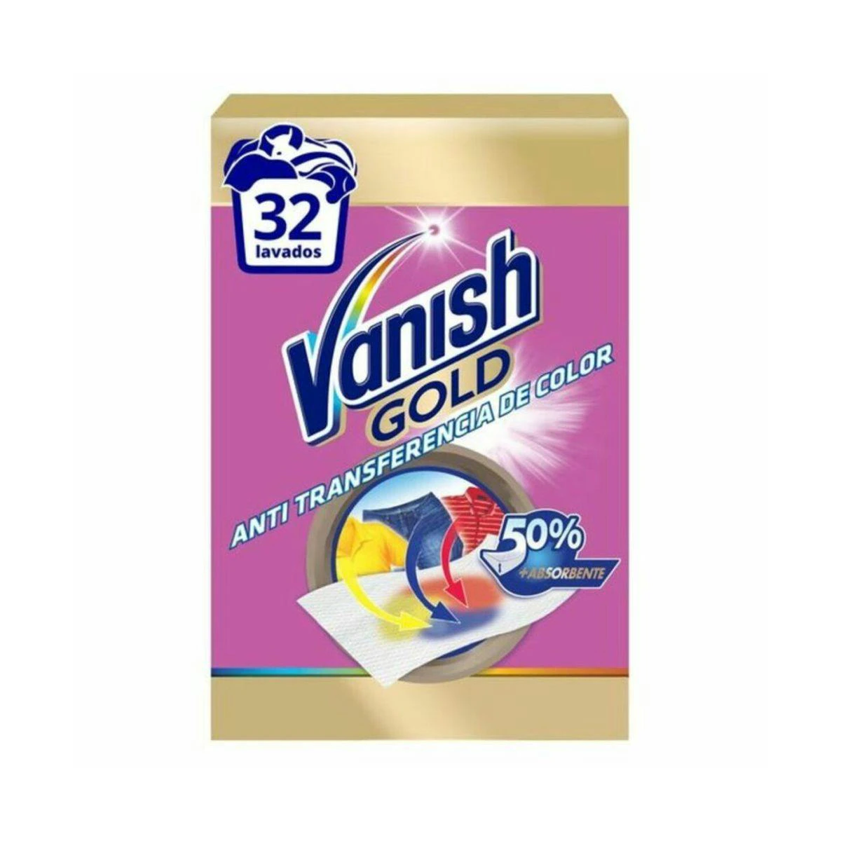 Toallitas Atrapa Color Vanish Gold 32 Uds Toallitas Atrapa Color Vanish Gold 32 Uds 0