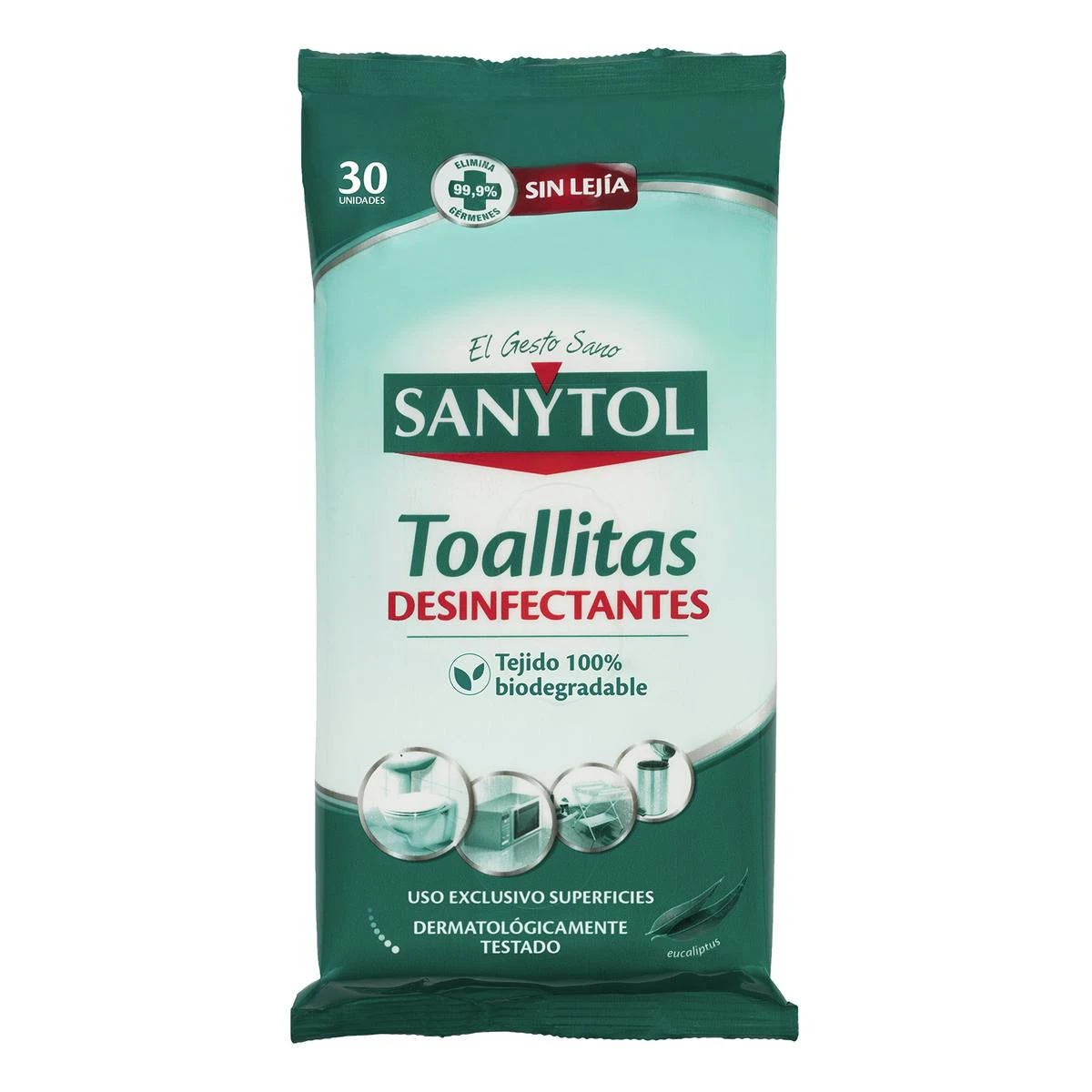 Toalhitas Desinfetantes Sanytol 30 unid.