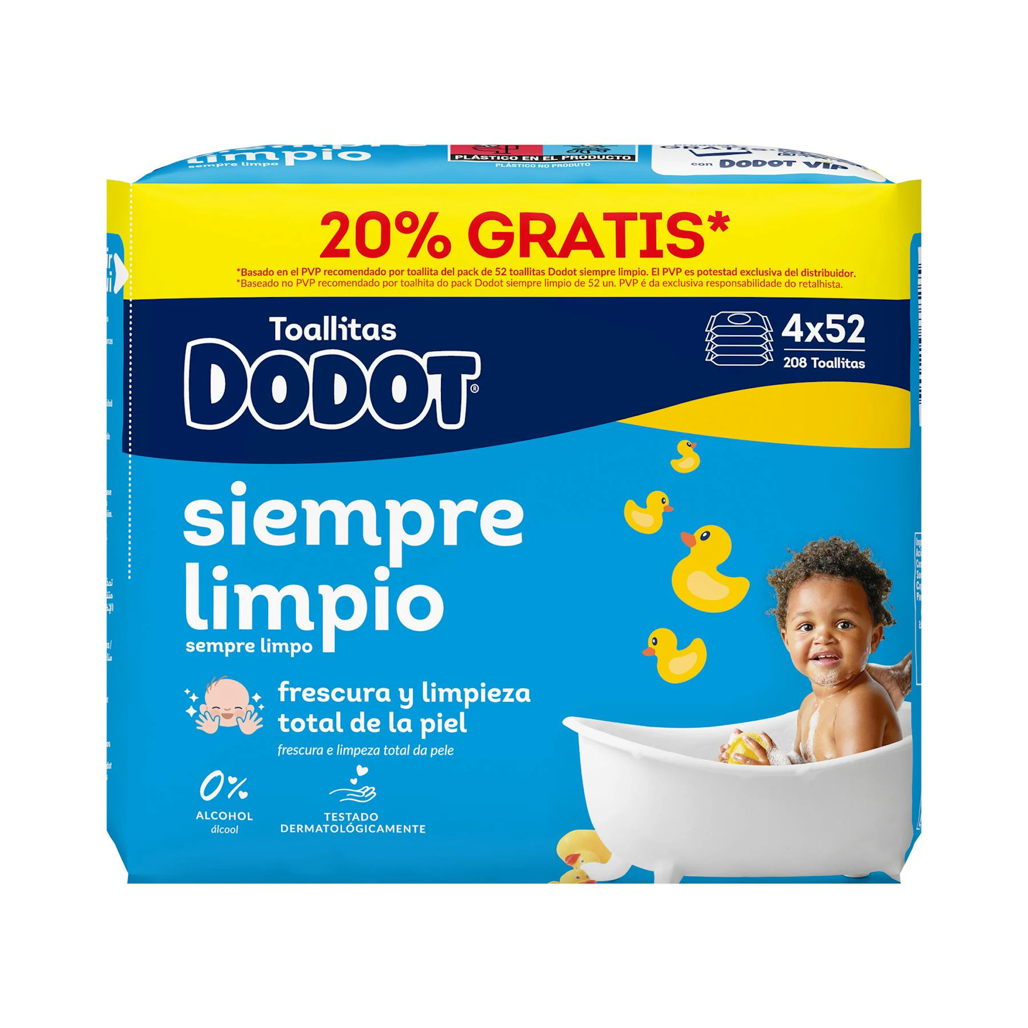 Toallitas Húmedas Dodot 208 Uds 0