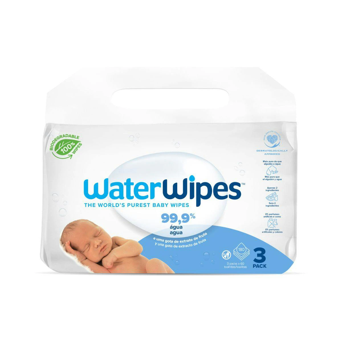 Toallitas Húmedas WaterWipes 180 Uds