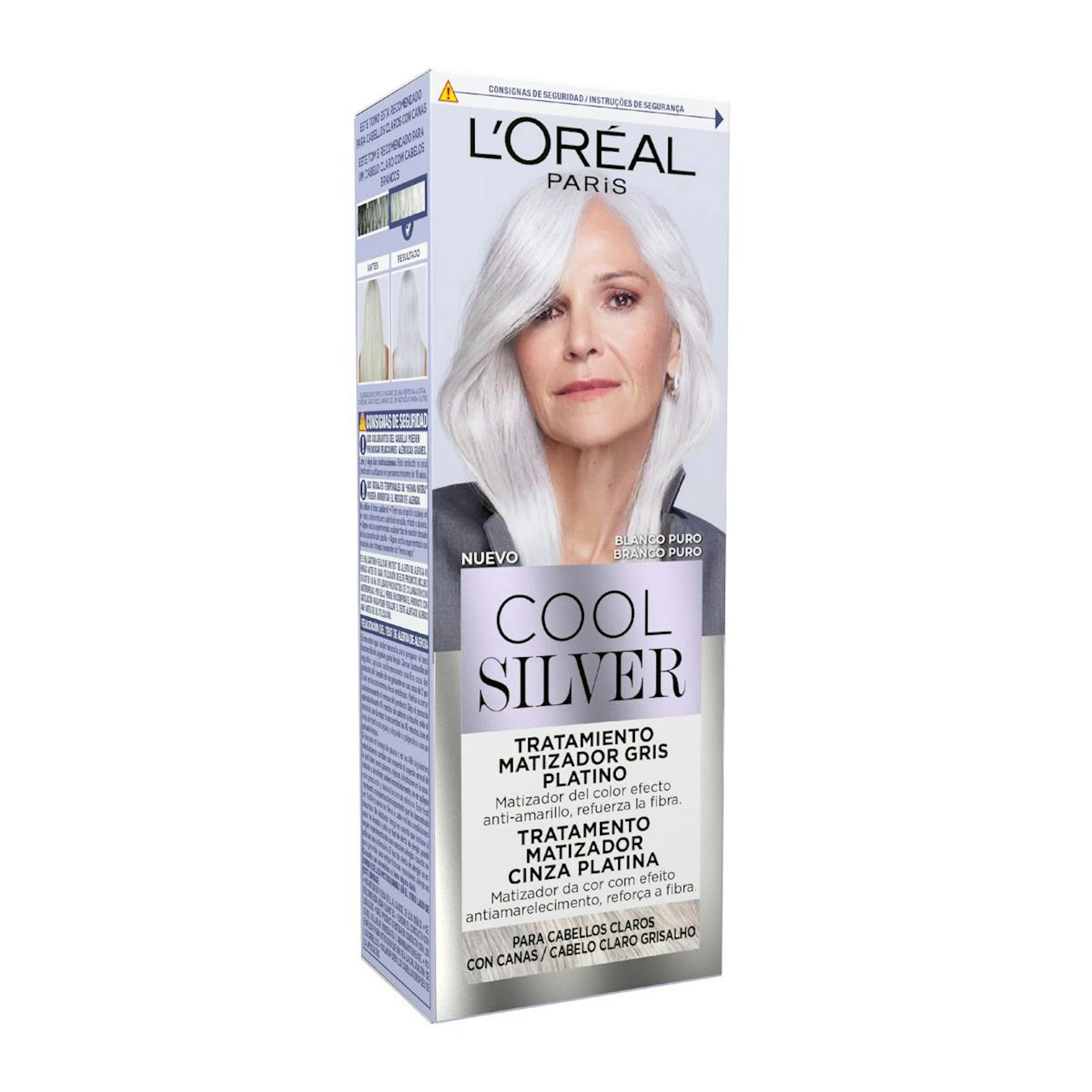 Tratamiento Matizador Cool Silver L'Oréal Paris Tono Blanco Puro 0