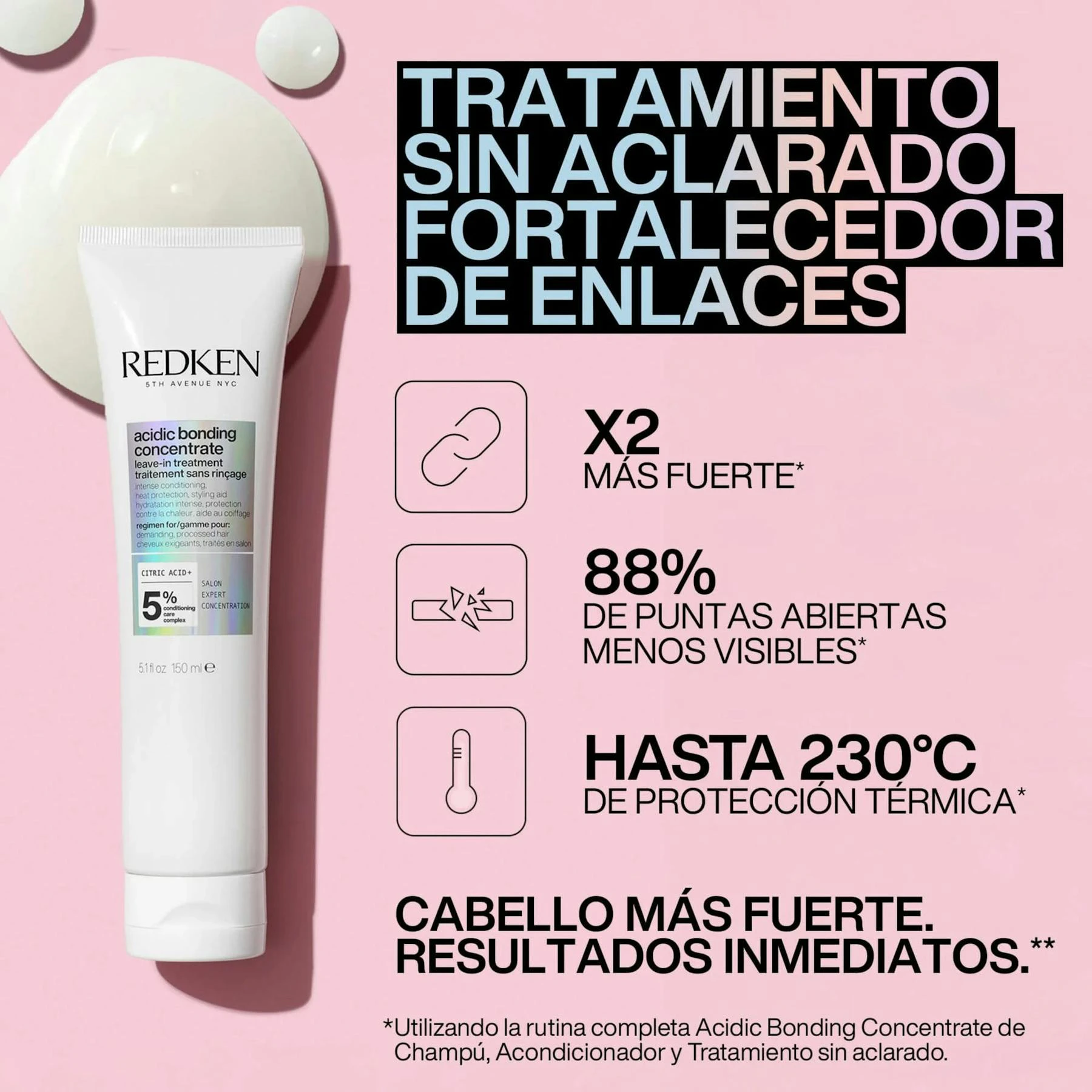 Tratamiento Sin Aclarado Acidic Perfecting Concentrate Redken 150Ml
