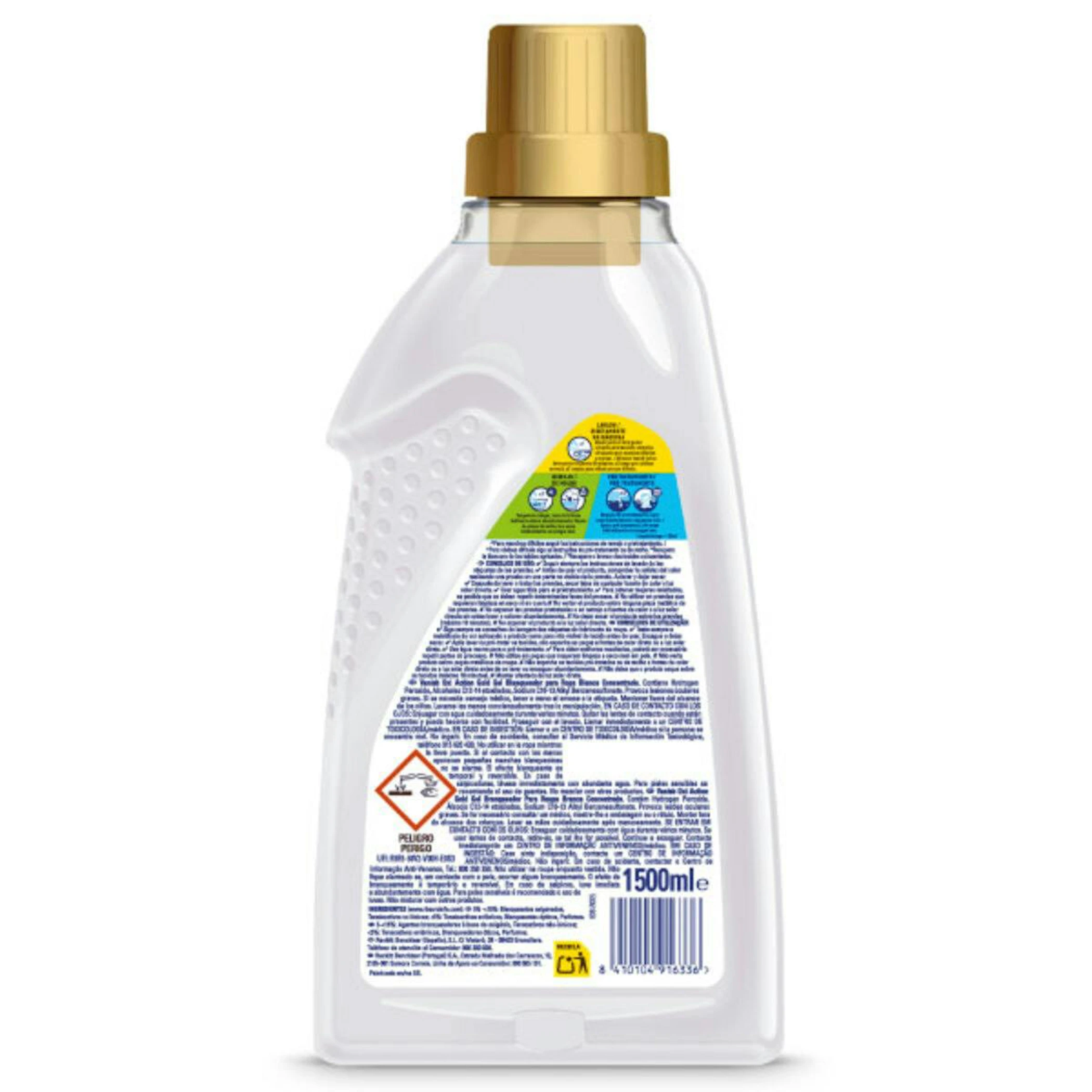 Blanqueador Ropa Blanca Oxi Action Gold Vanish 1500Ml