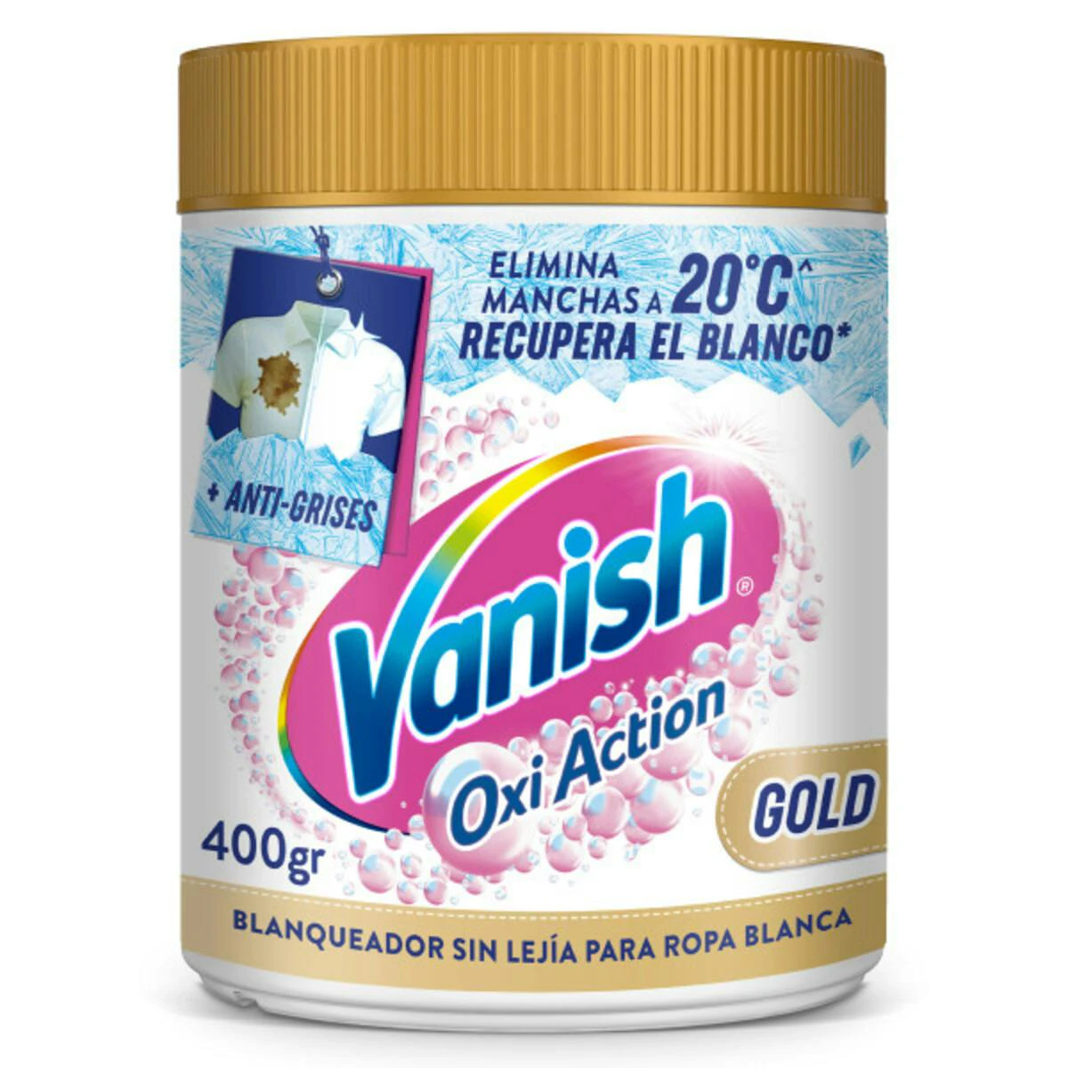 Blanqueador Ropa Blanca Oxi Action Gold Vanish 400Gr Blanqueador Ropa Blanca Oxi Action Gold Vanish 400Gr 0