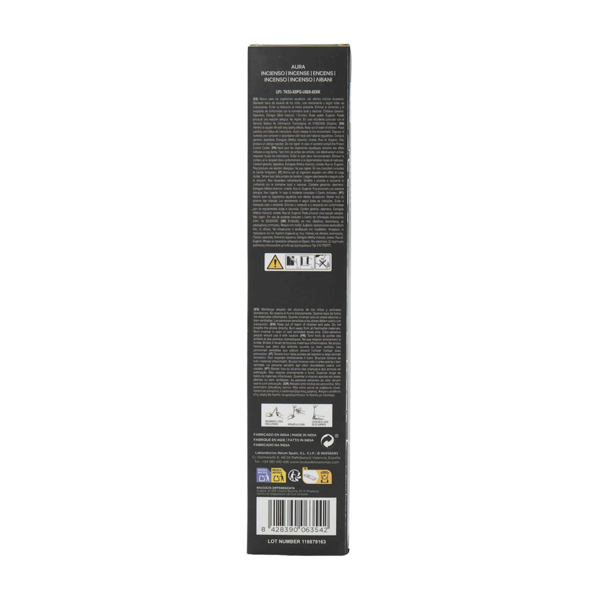 Varetas de Incenso Mystic Aura La Casa De Los Aromas 8 Uds