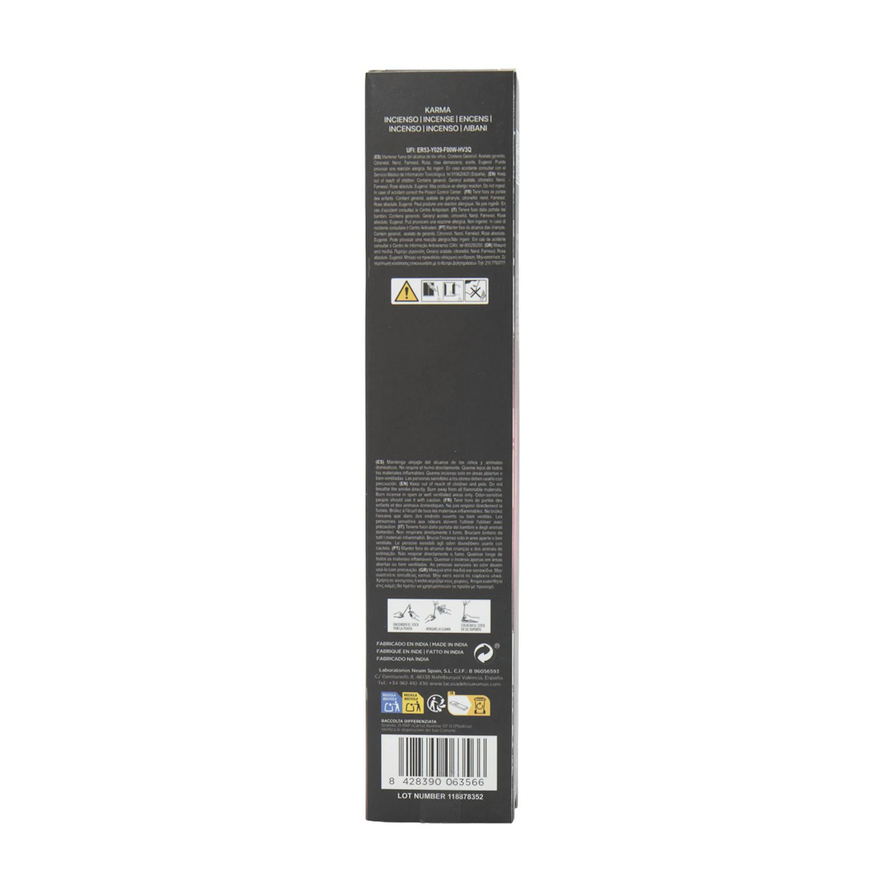 Varillas De Incienso Mystic Karma La Casa De Los Aromas 8 Uds