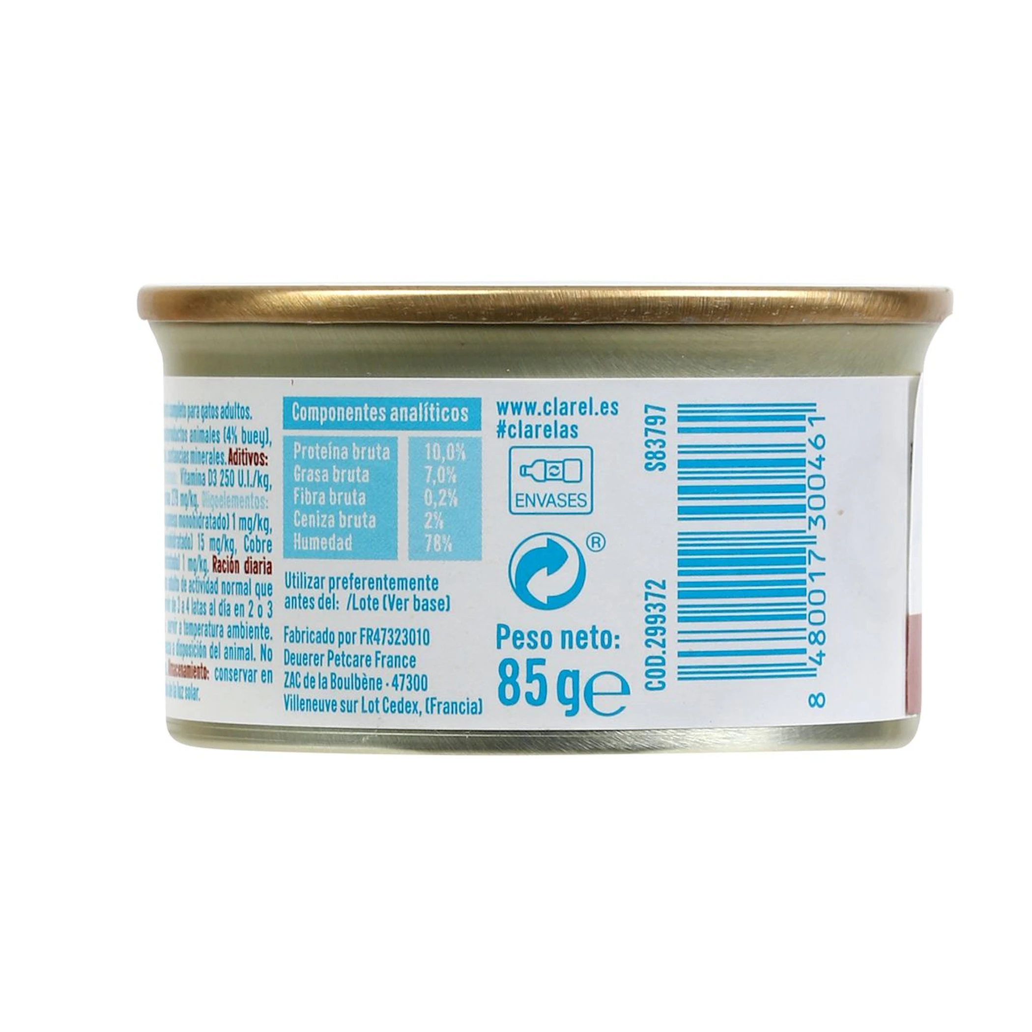 Comida Húmeda Gatos Mousse Buey AS 85Gr