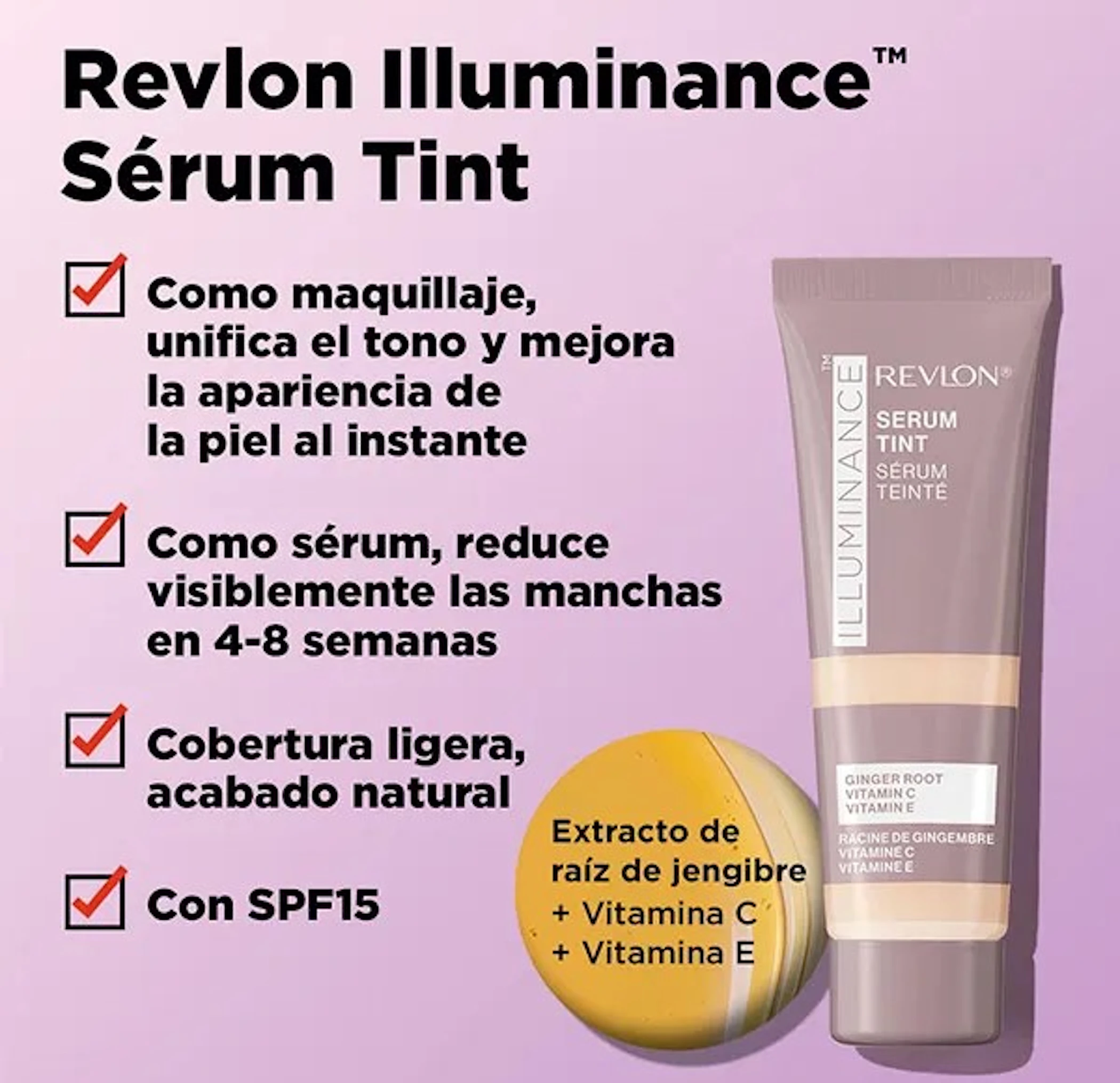 Sérum Con Color Illuminance SPF 15 Revlon