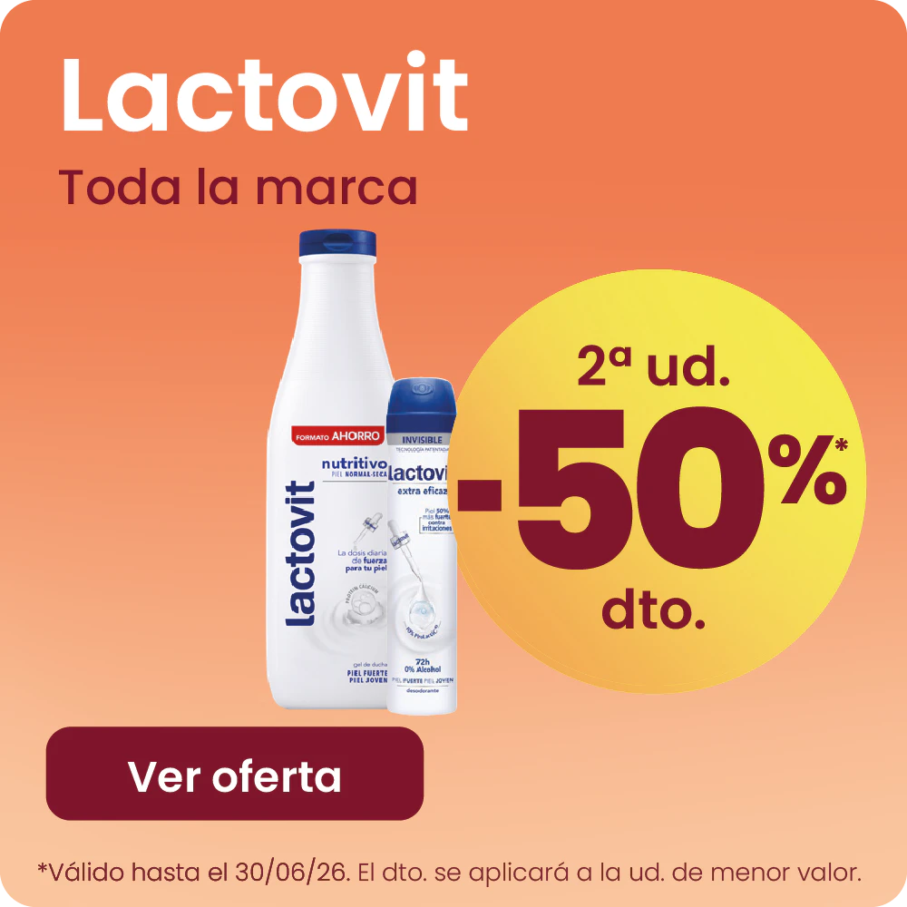 LACTOVIT TODA LA MARCA -50% la 2ª ud.