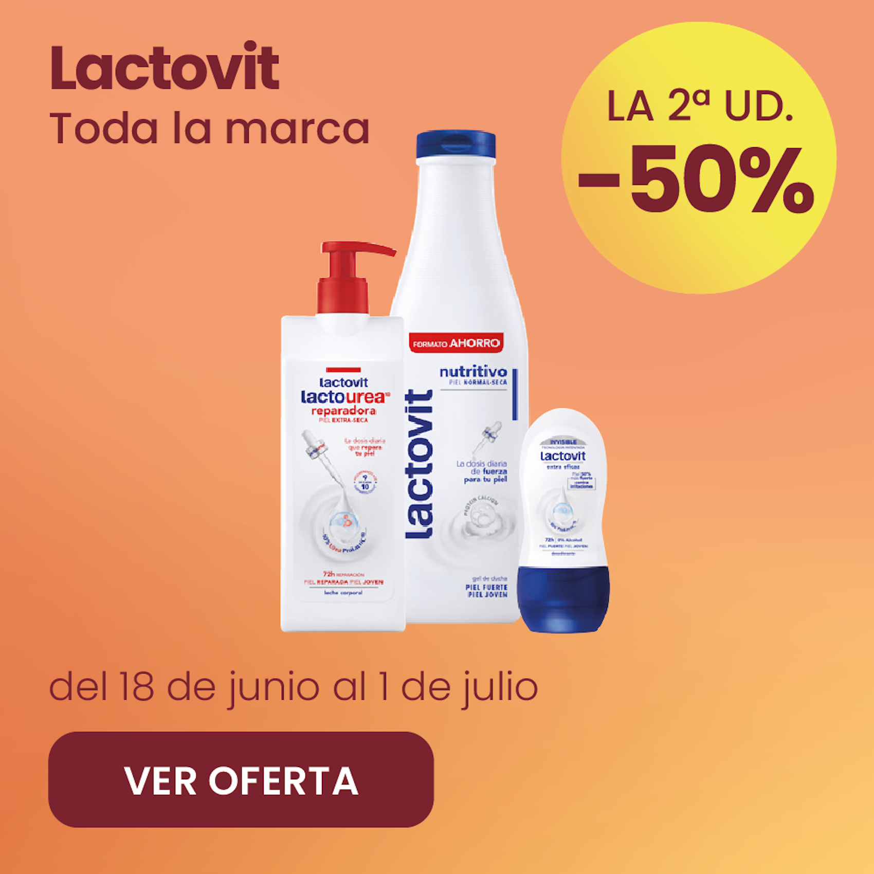 Lactovit Toda La Marca -50% la 2ª ud.