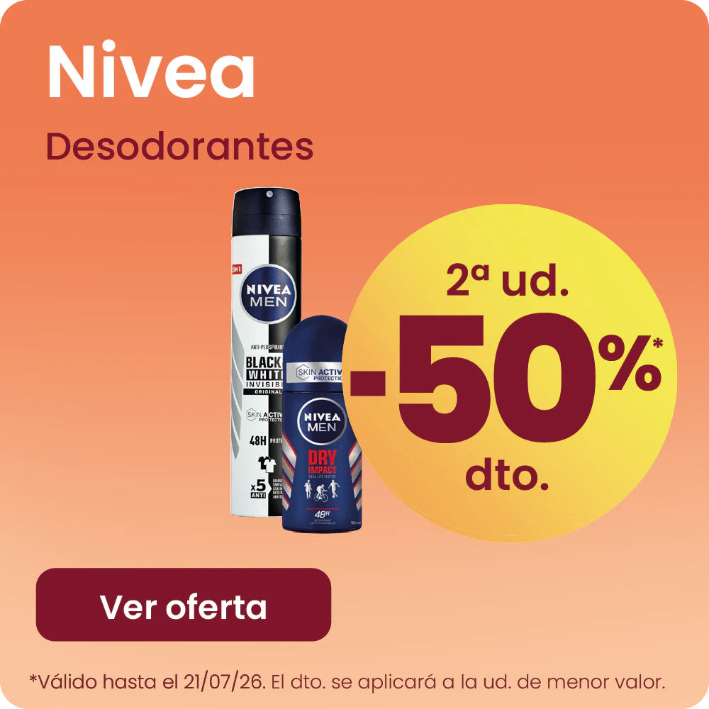 Nivea Desodorantes -50% la 2ª ud.