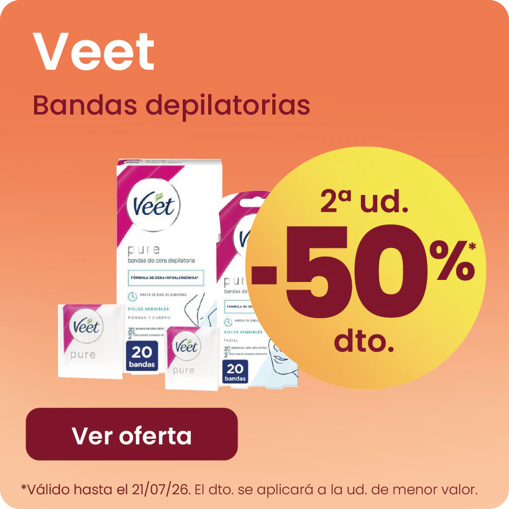 Veet Bandas Depilatorias Toda La Gama -50% la 2ª ud.