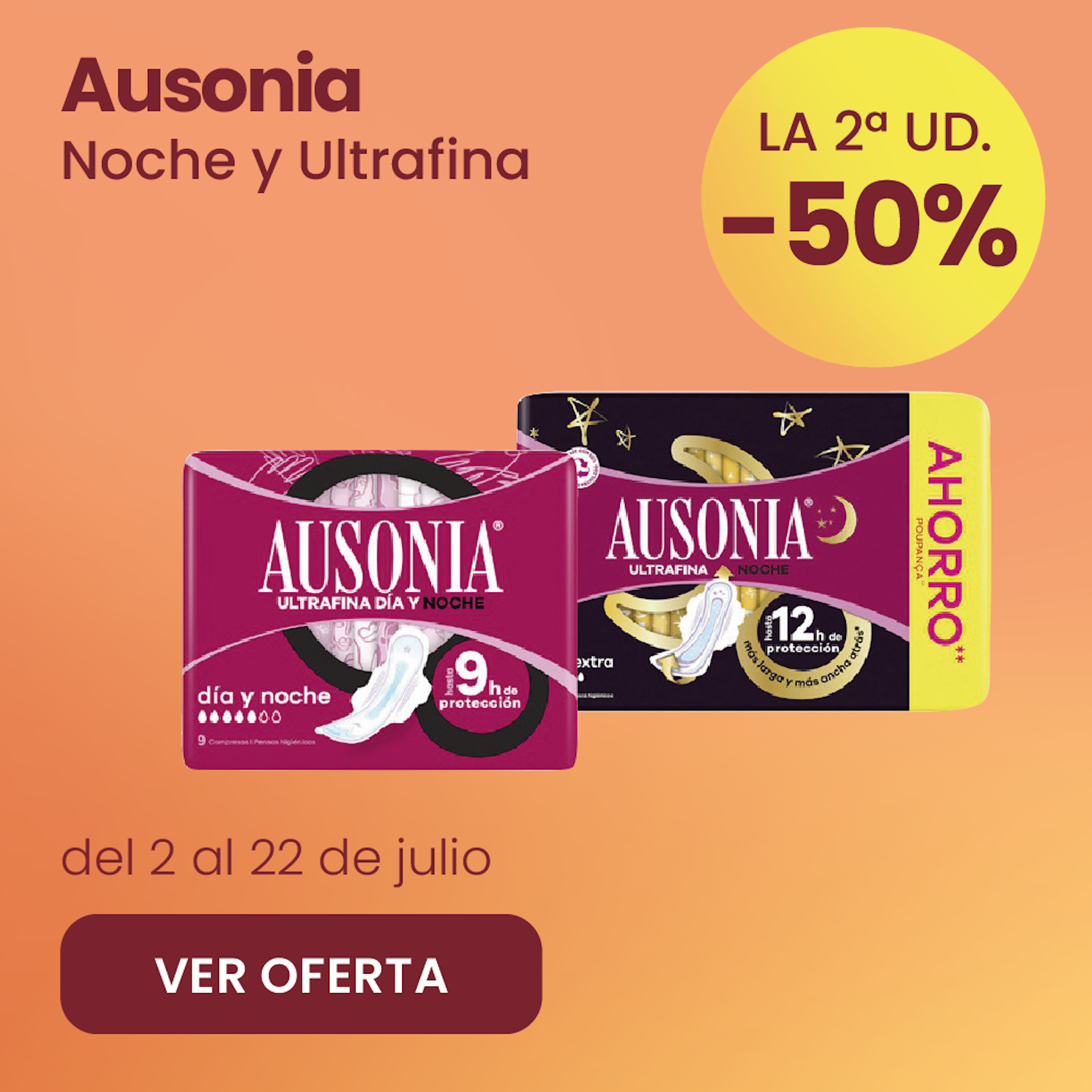 AUSONIA NOCHE -50% la 2ª ud.