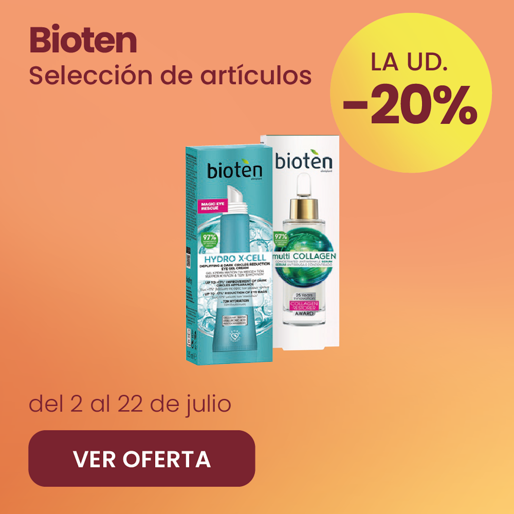 BIOTEN SERUMS TODA LA GAMA 20% más barato