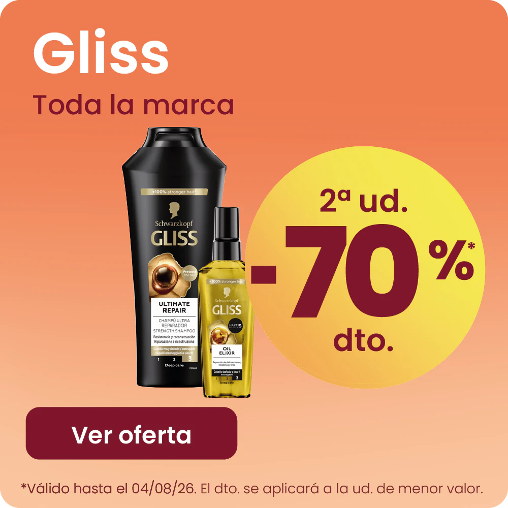 GLISS TODA LA MARCA -70% la 2ª ud.