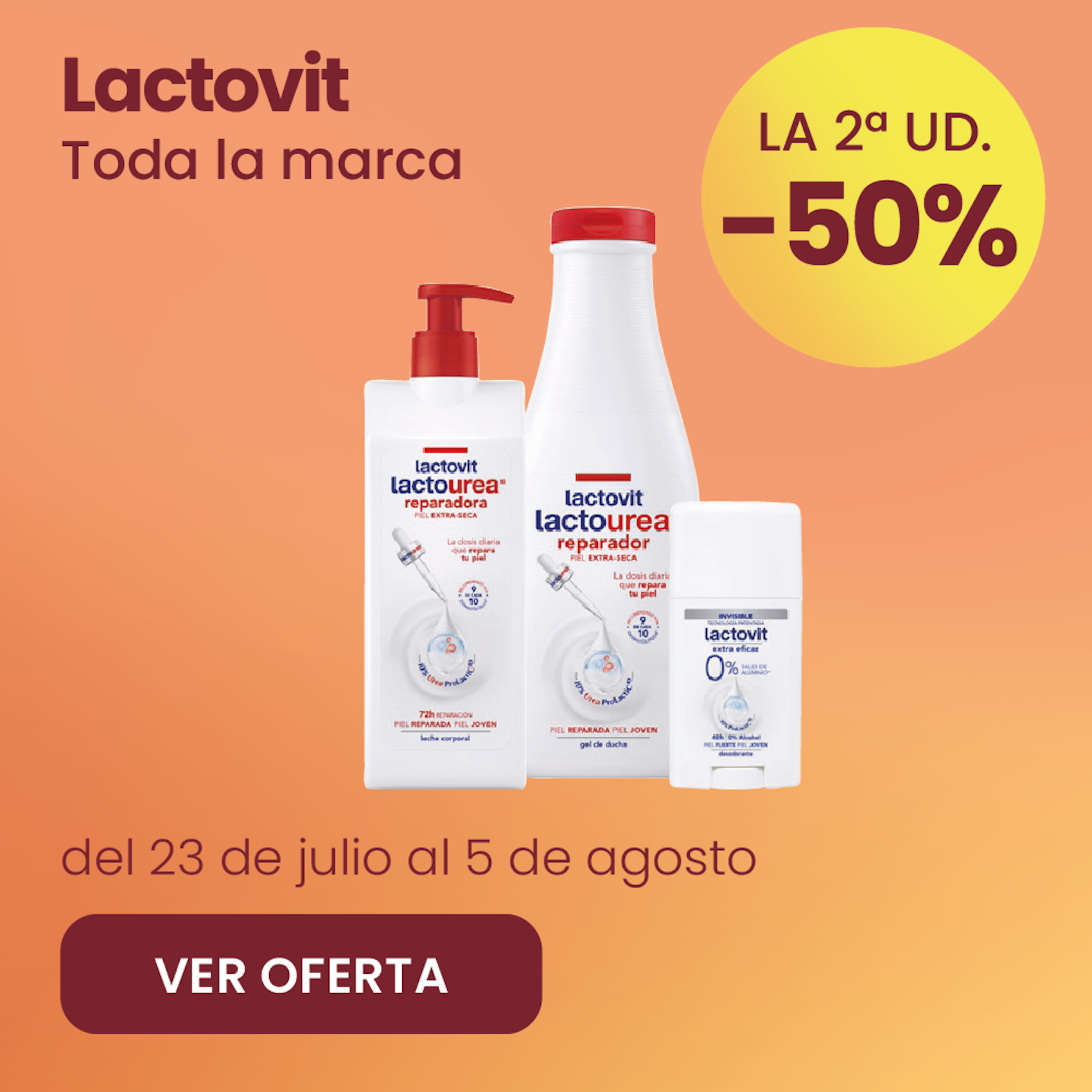 Lactovit Toda La Marca -50% la 2ª ud.