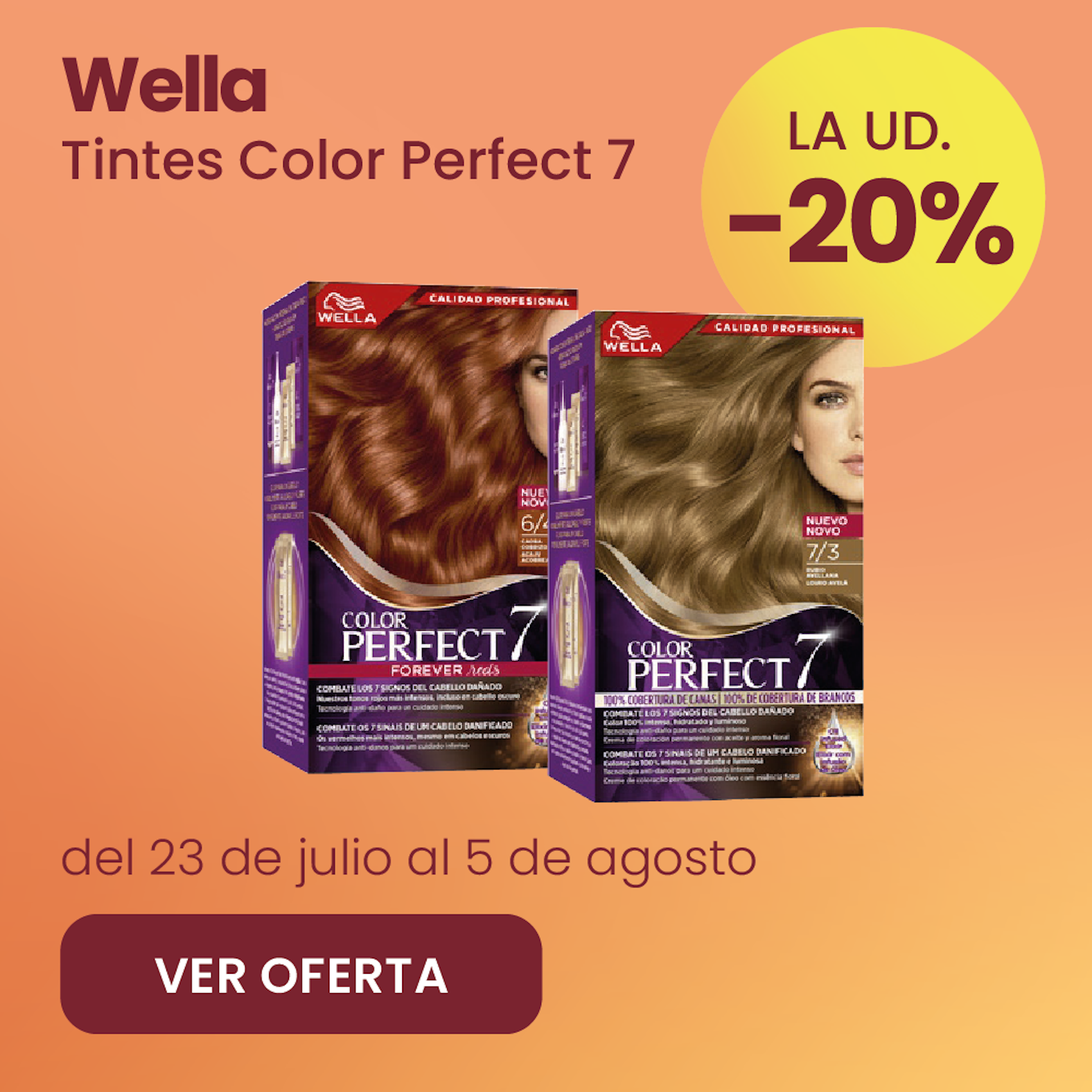 Wella Tintes Color Perfect 7 Toda La Gama 20% más barato
