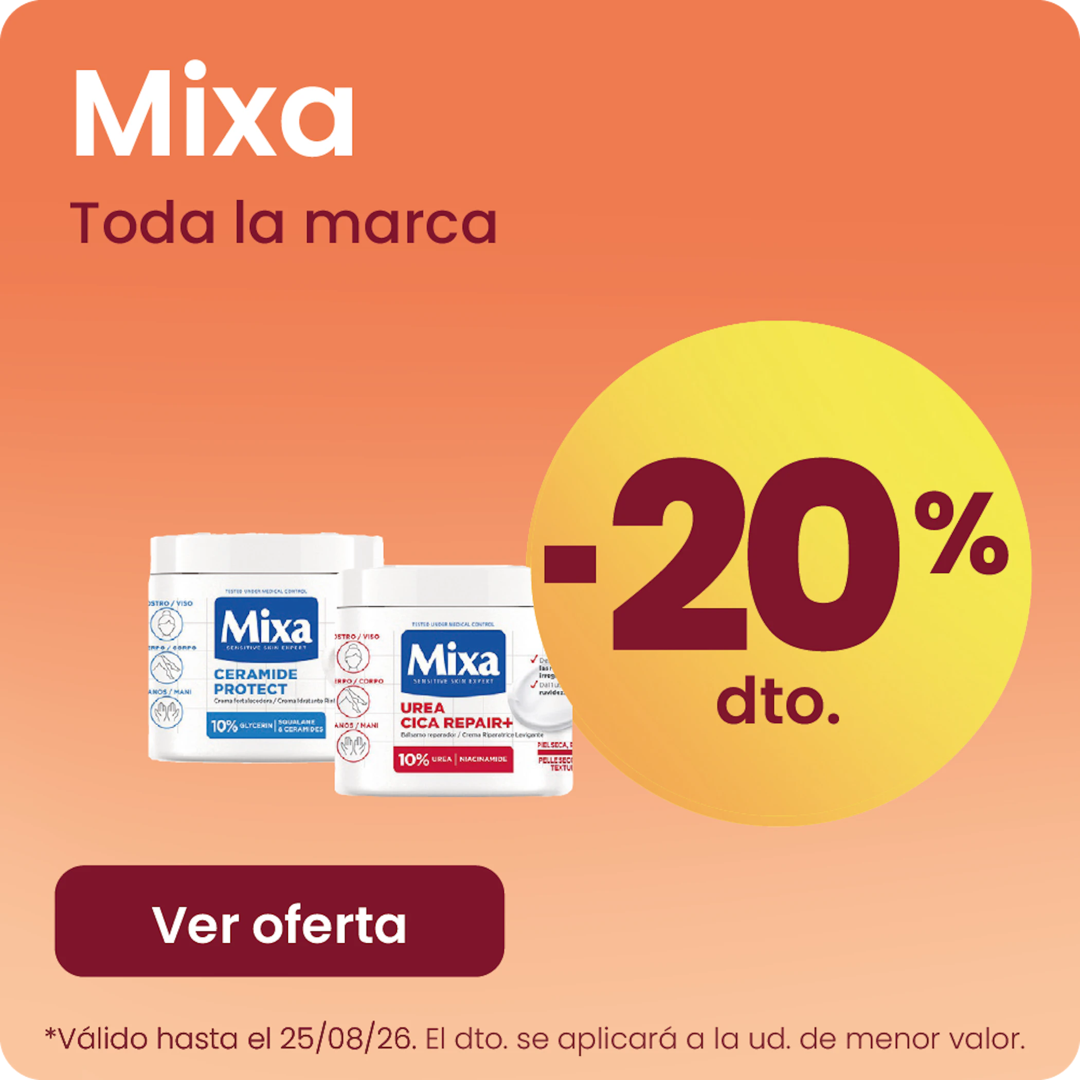 Mixa Toda La Marca 20% más barato