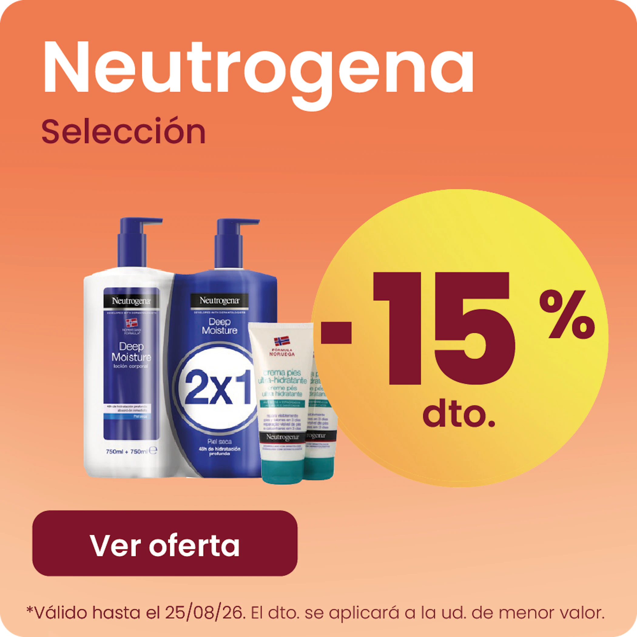Neutrogena Solares Ultra Sheer Toda La Gama 20% más barato