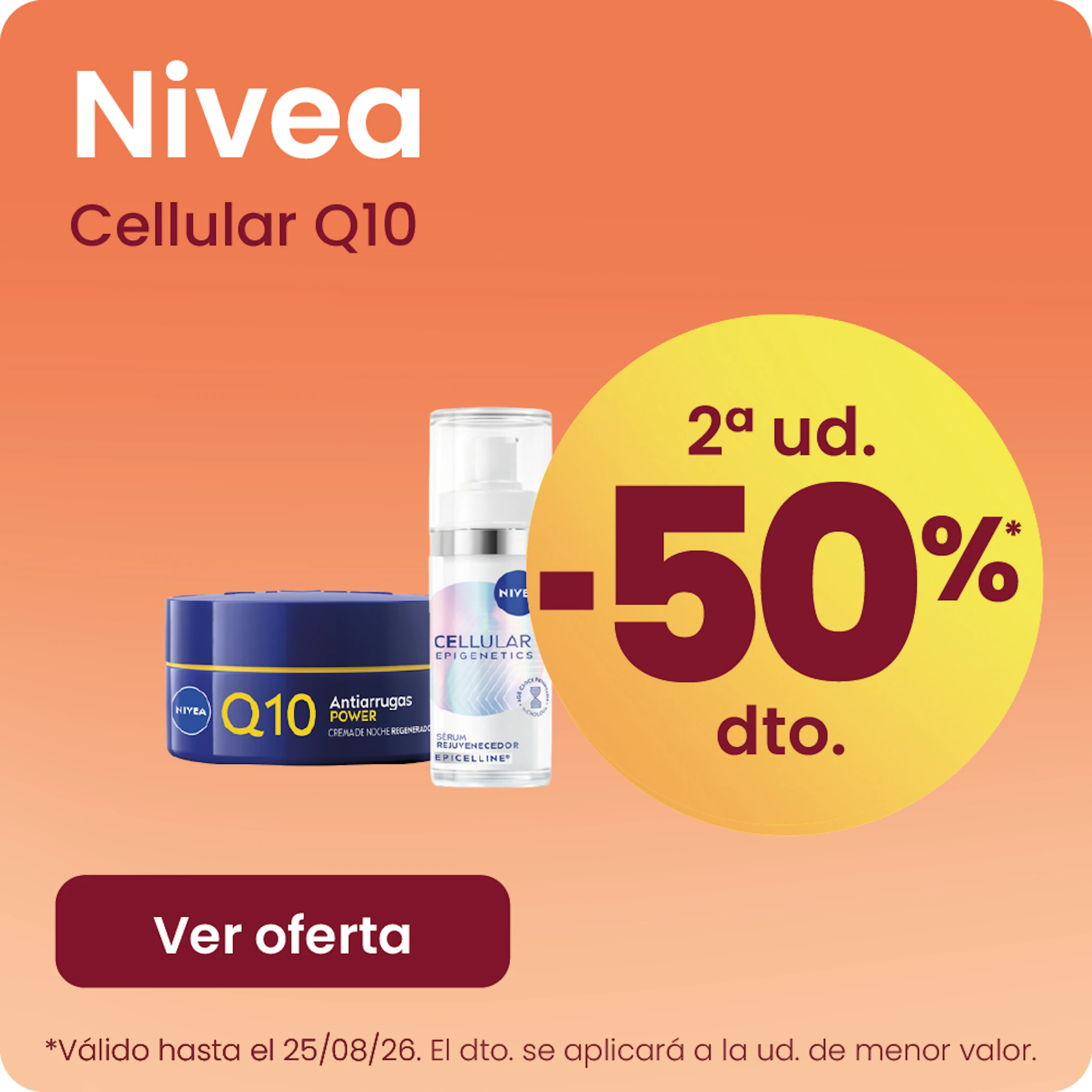 Nivea Facial Cellular Y Q10 Toda La Gama -50% la 2ª ud.