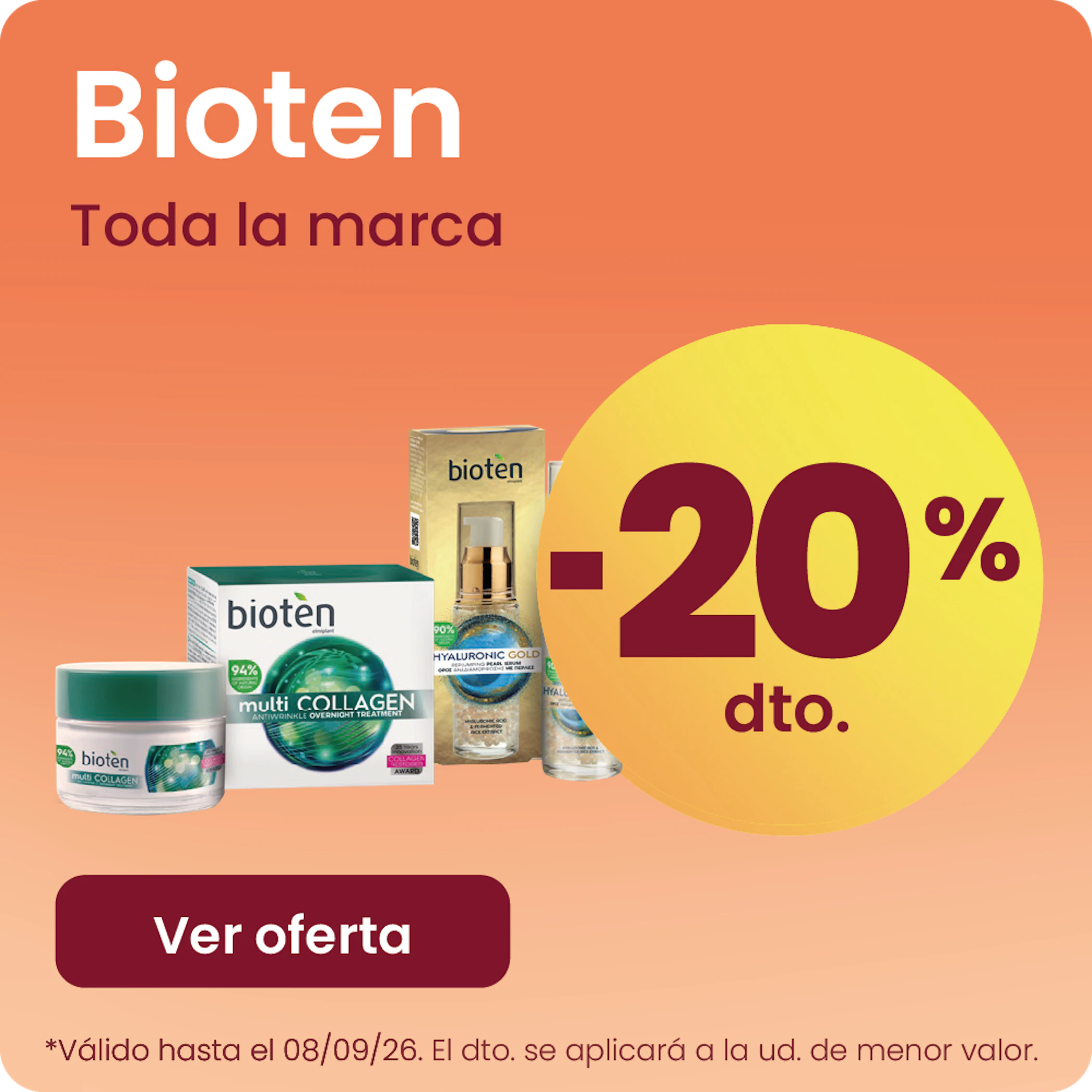 BIOTEN TODA LA MARCA 20% más barato