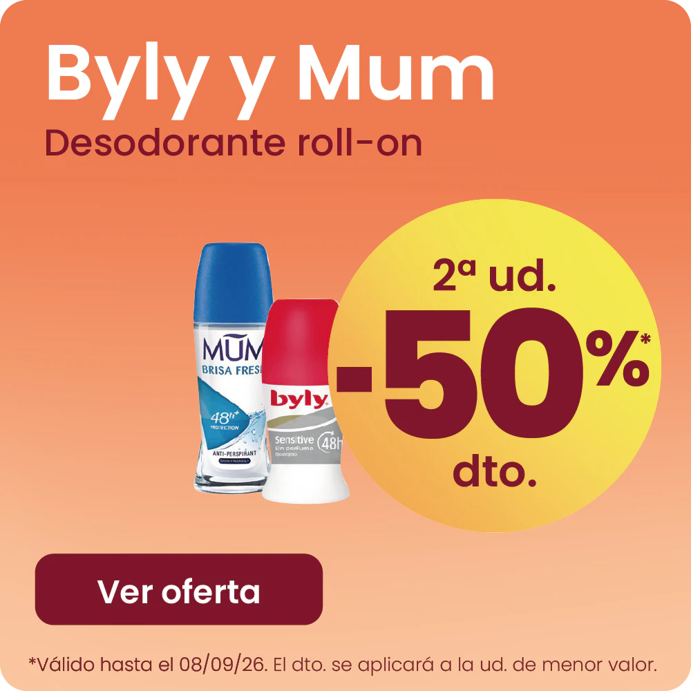BYLY Y MUM DESODORANTES -50% la 2ª ud.