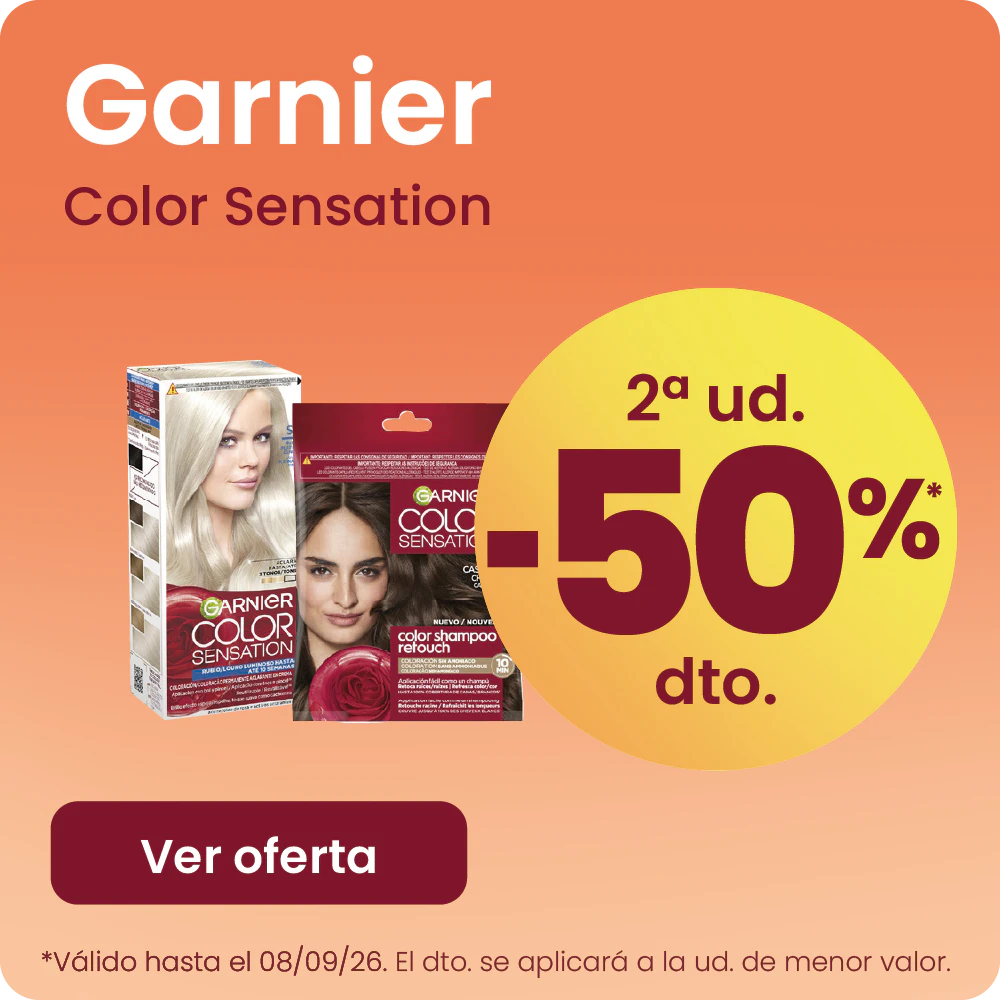 GARNIER COLOR SENSATION TODA A GAMA -50% na 2ª ud.
