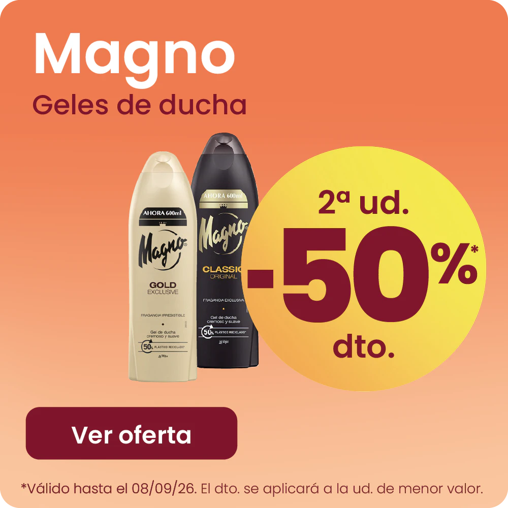 MAGNO GELES DE DUCHA TODA LA GAMA -50% la 2ª ud.