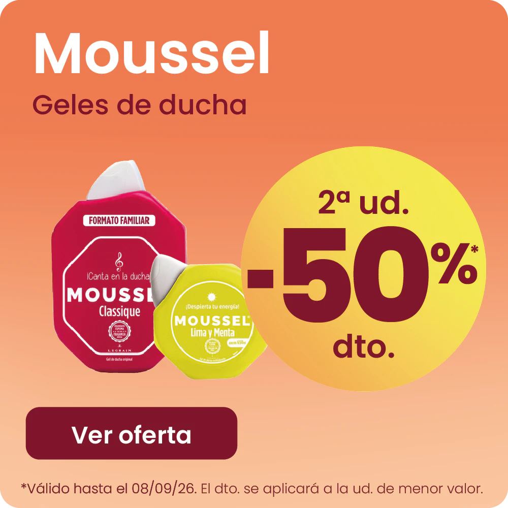 MOUSSEL GELES DE DUCHA -50% la 2ª ud.