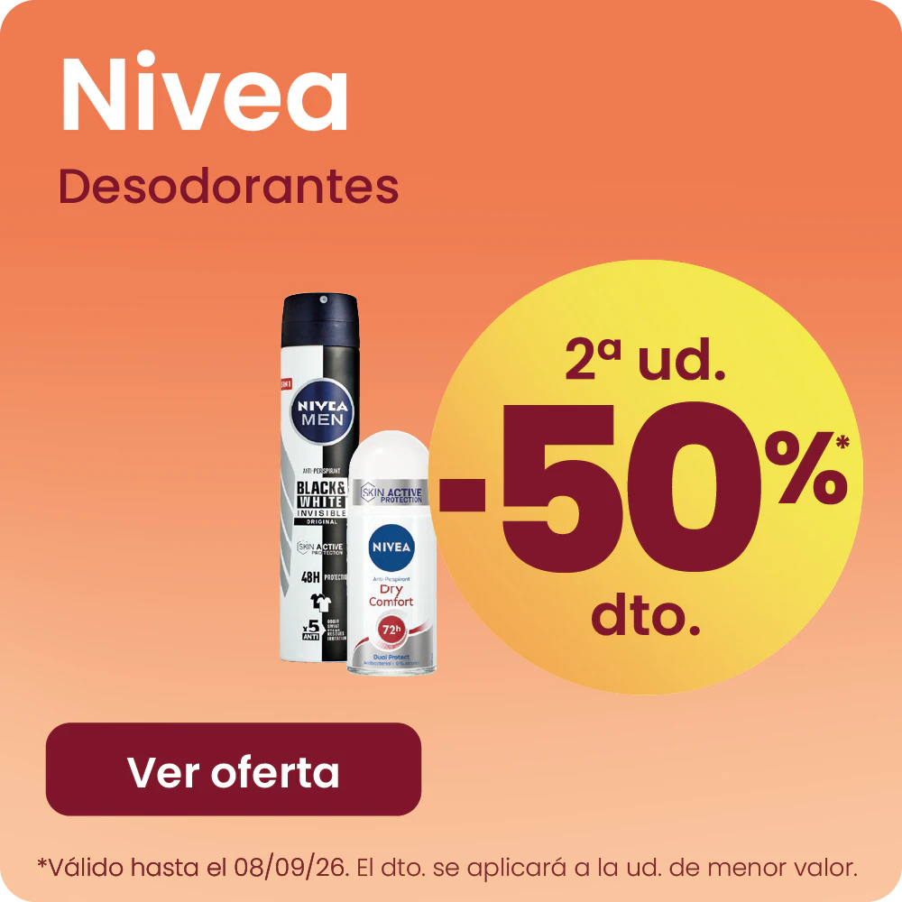 NIVEA DESODORANTES TODA LA GAMA -50% la 2ª ud.