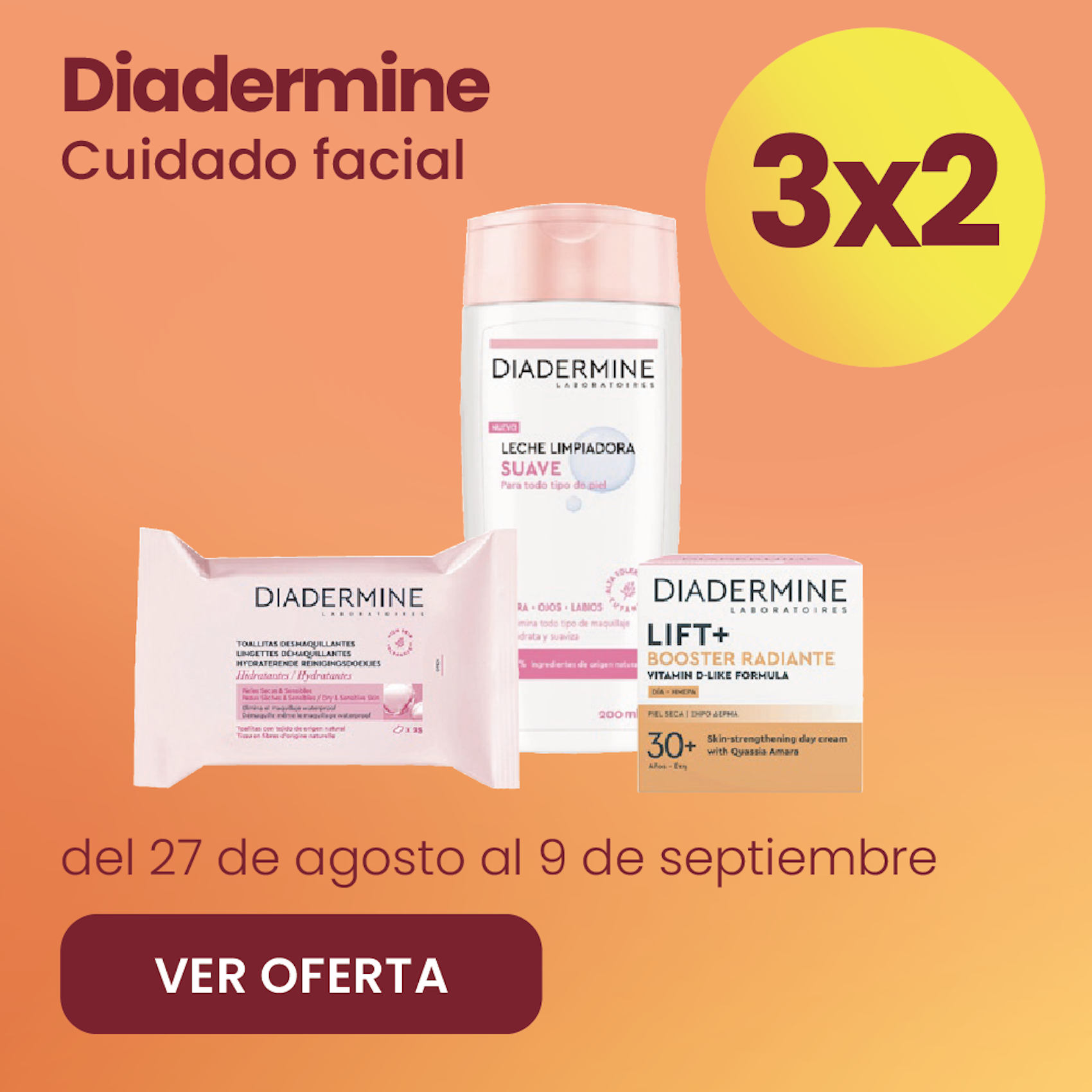 Diadermine Cuidado Facial 3x2