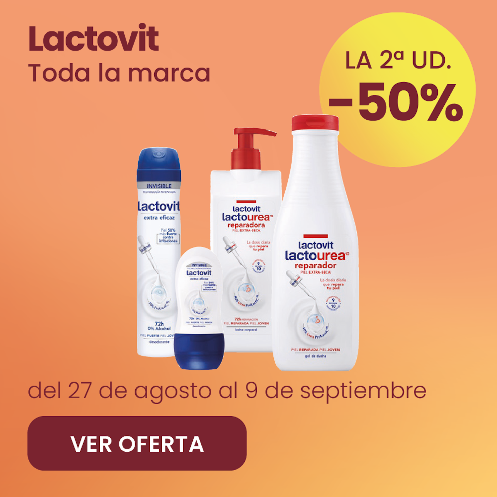 Lactovit Toda La Marca -50% la 2ª ud.