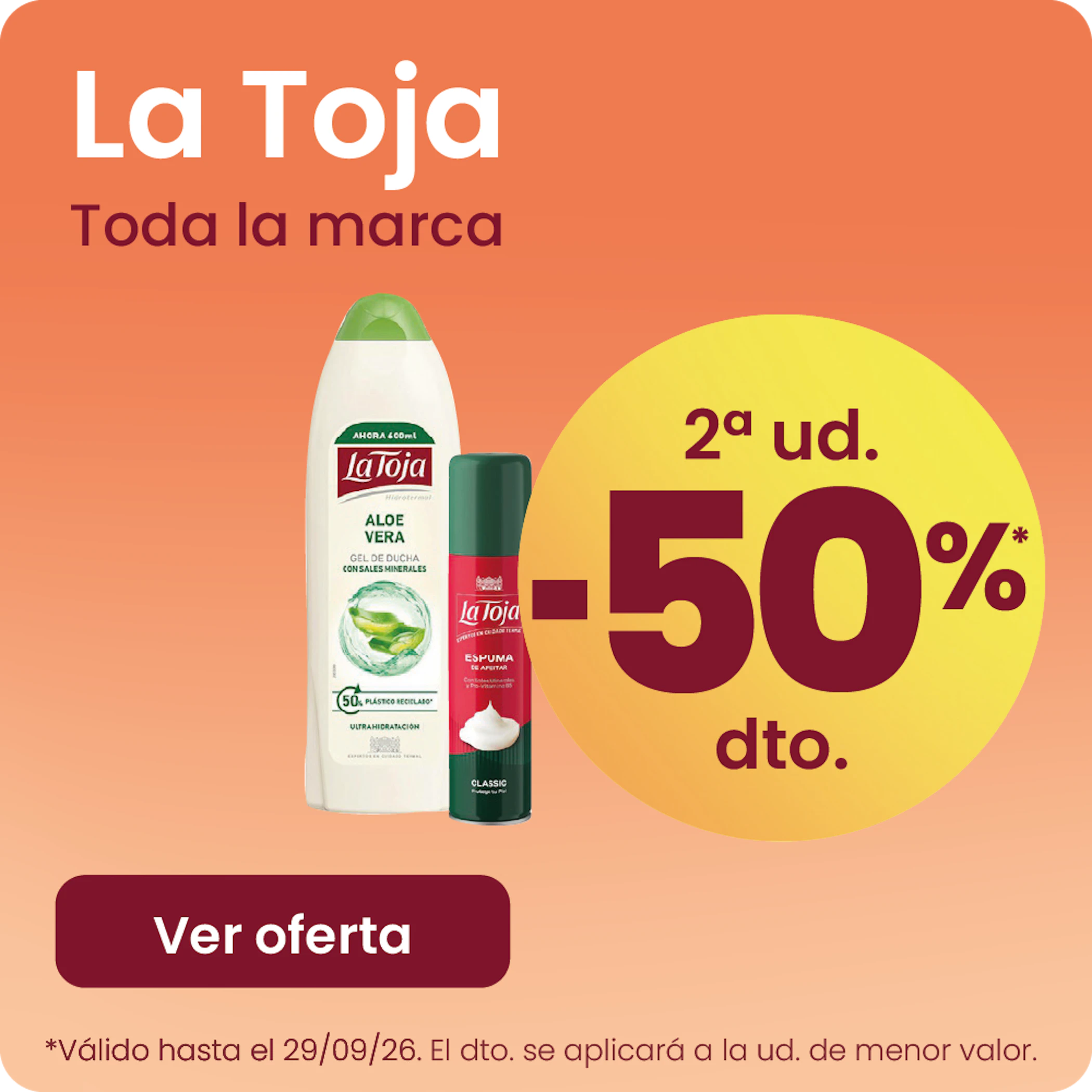 La Toja Toda A Marca -50% na 2ª ud.