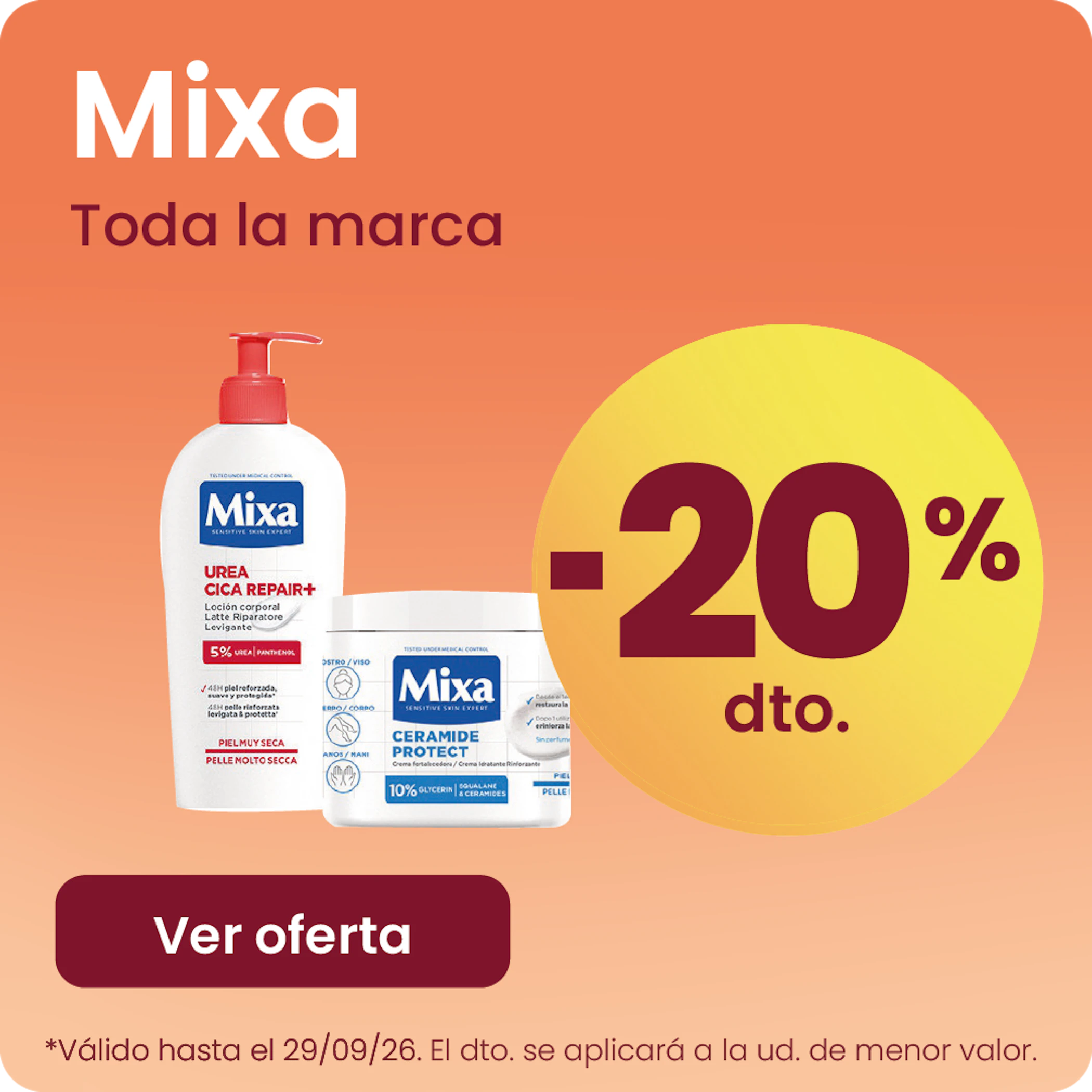 Mixa Toda La Marca 20% más barato