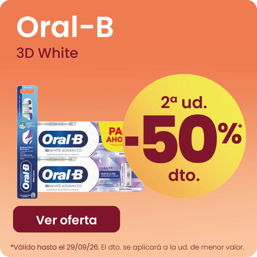 Oral-B 3Dw Toda A Gama -50% na 2ª ud.