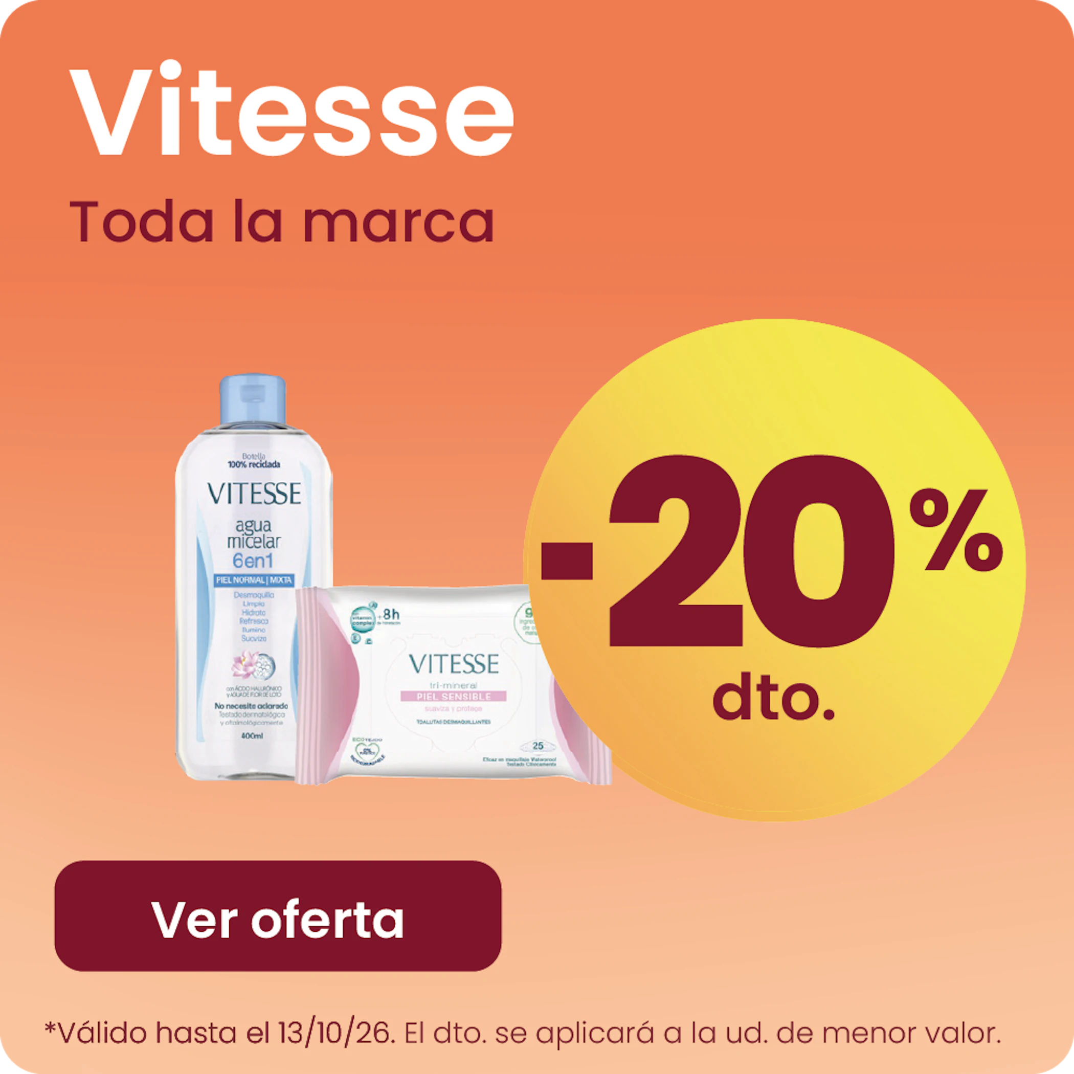 VITESSE TODA LA MARCA 20% más barato