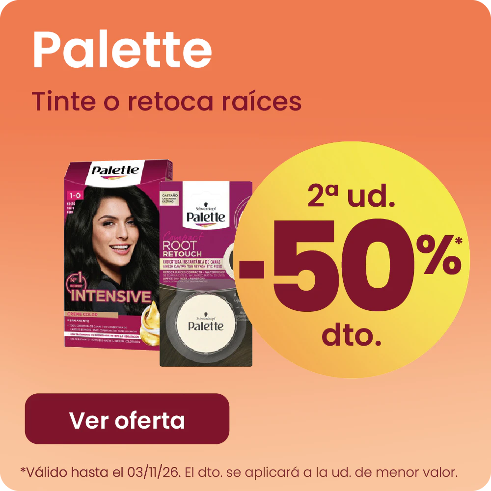 Palette Tintes Y Retoca Raíces Toda La Marca -50% la 2ª ud.