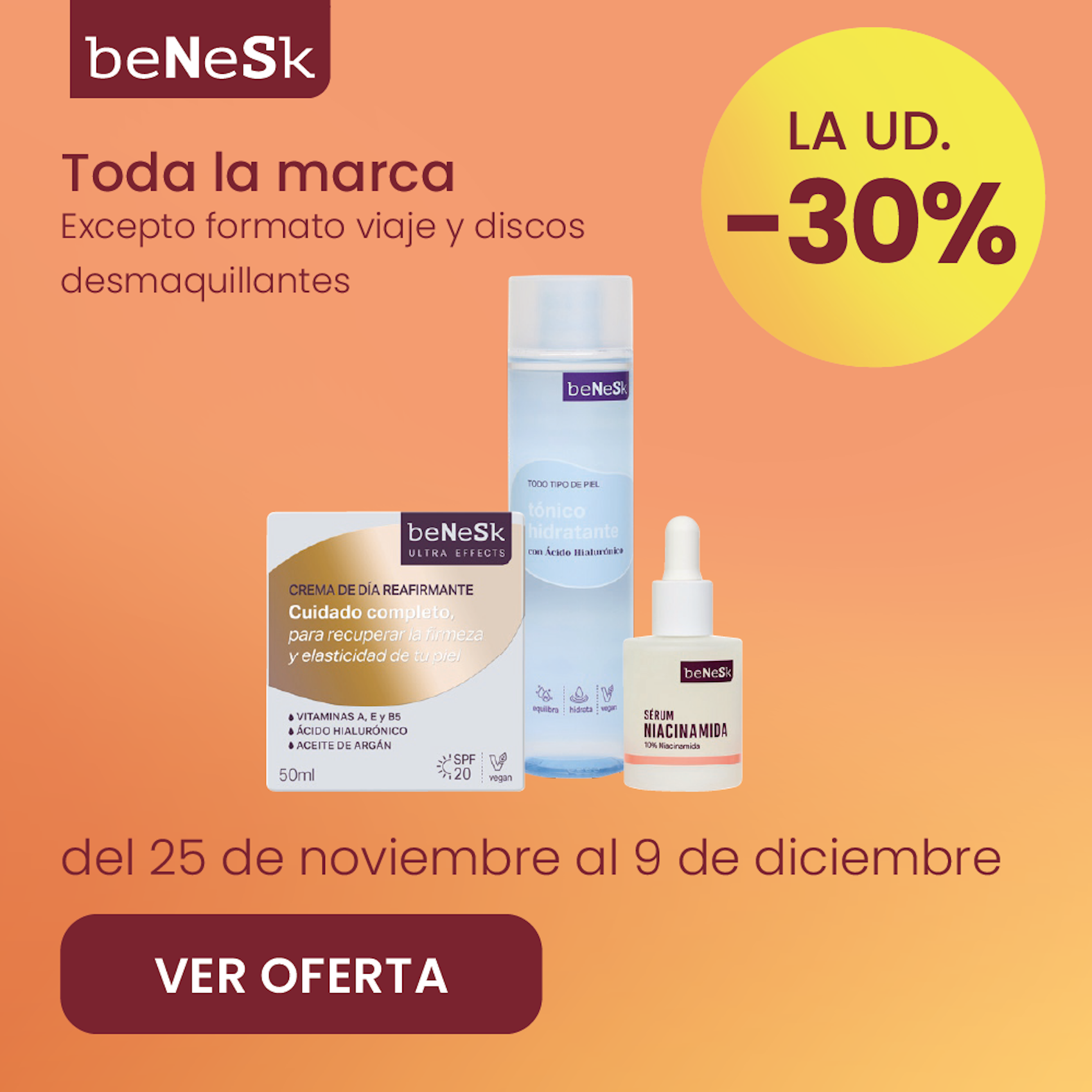 Benesk Toda La Marca 30% más barato